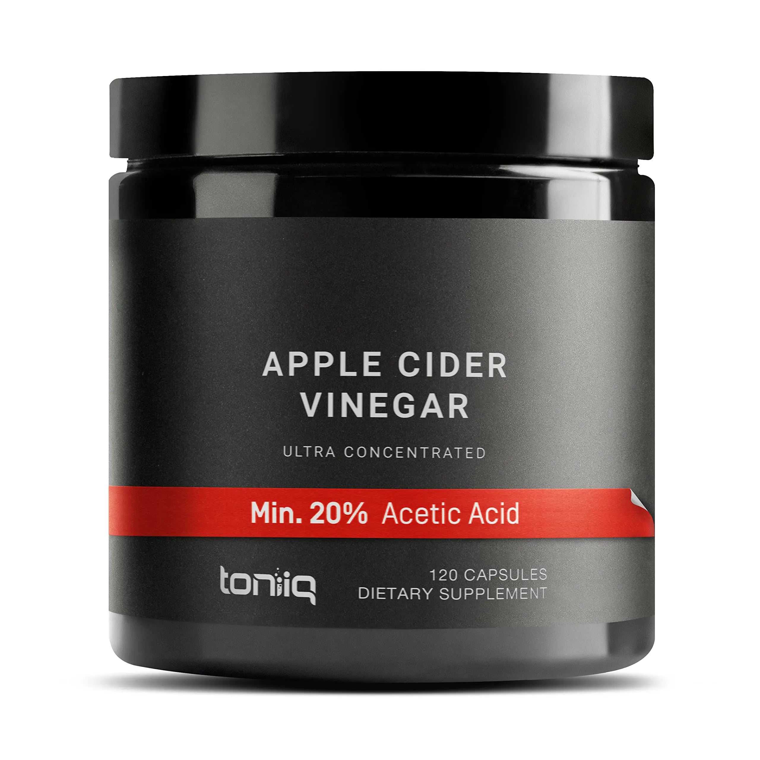 Toniiq 20% Acetic Acid Ultra High Strength Non-GMO Apple Cider Vinegar Capsules Toniiq Au supplements