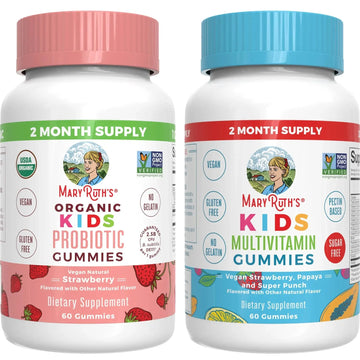 MaryRuth Organics Multivitamin and Probiotic Gummies (Strawberry) for Kids | Clean Label Project Verified® | Vitamins for Gut Health MARYRUTH'S Au supplements