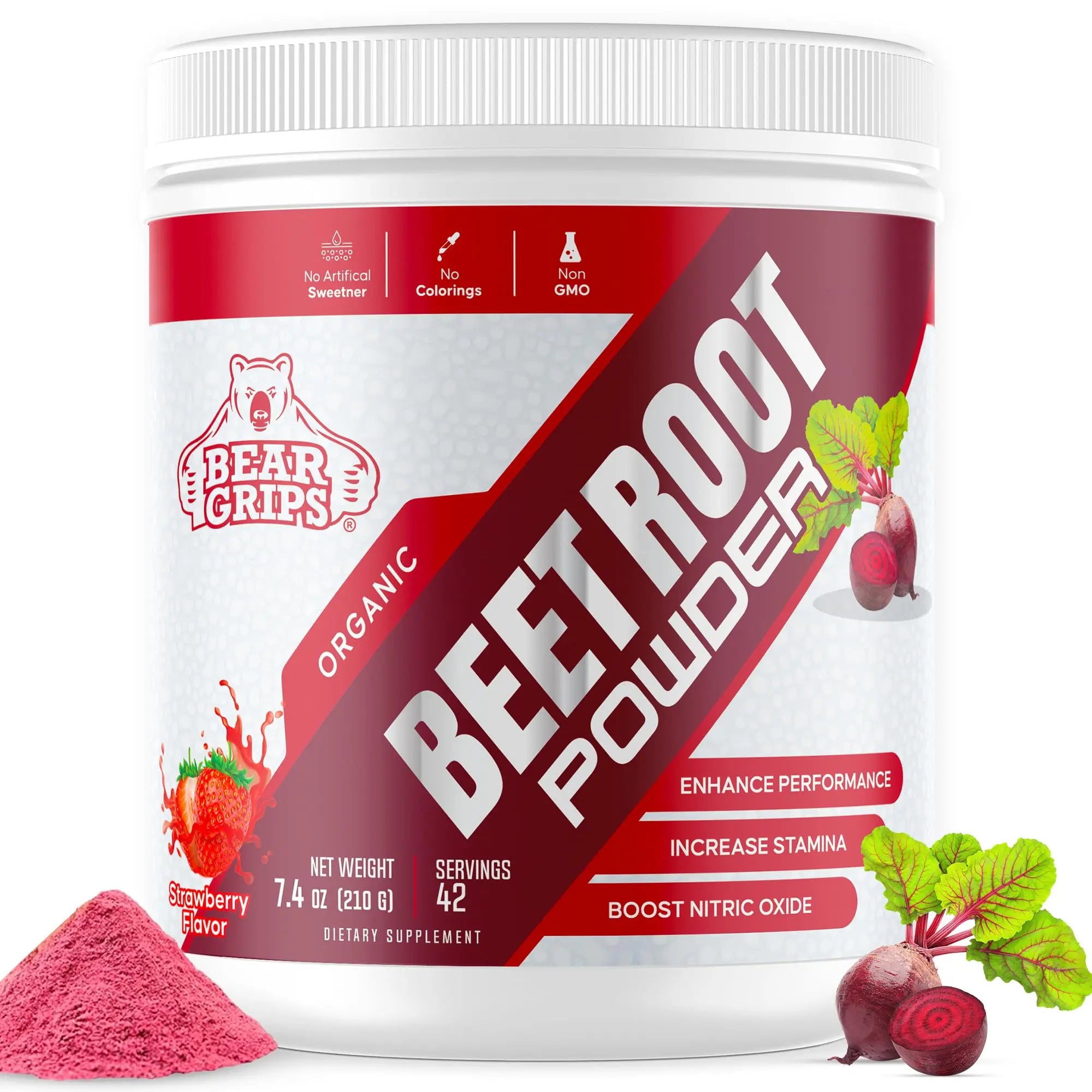 Organic Beet Root Powder - Nitric Oxide Supplement Super Food Beets Supplements Bear Grips Au supplements