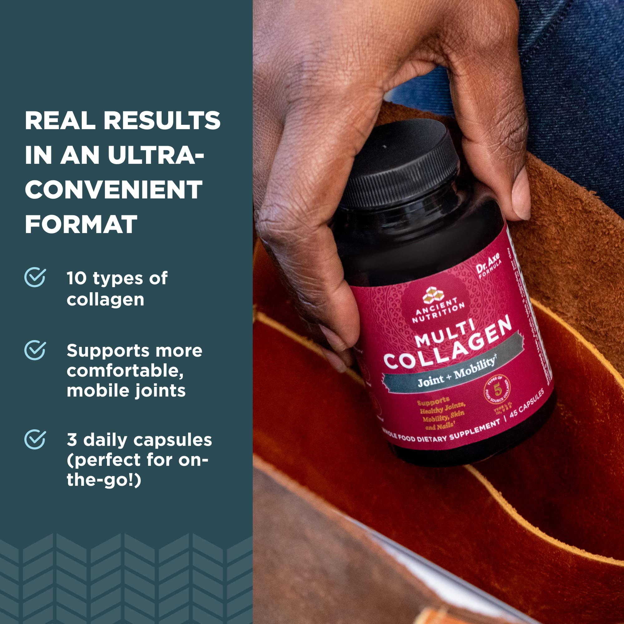 Ancient Nutrition Collagen Pills for Joint Support, Multi Collagen Capsules 90 Ct, Joint + Mobility, Supports Joints, Skin & Nails, Exercise Recovery, Paleo and Keto Friendly, Gluten Free Ancient Nutrition Au supplements