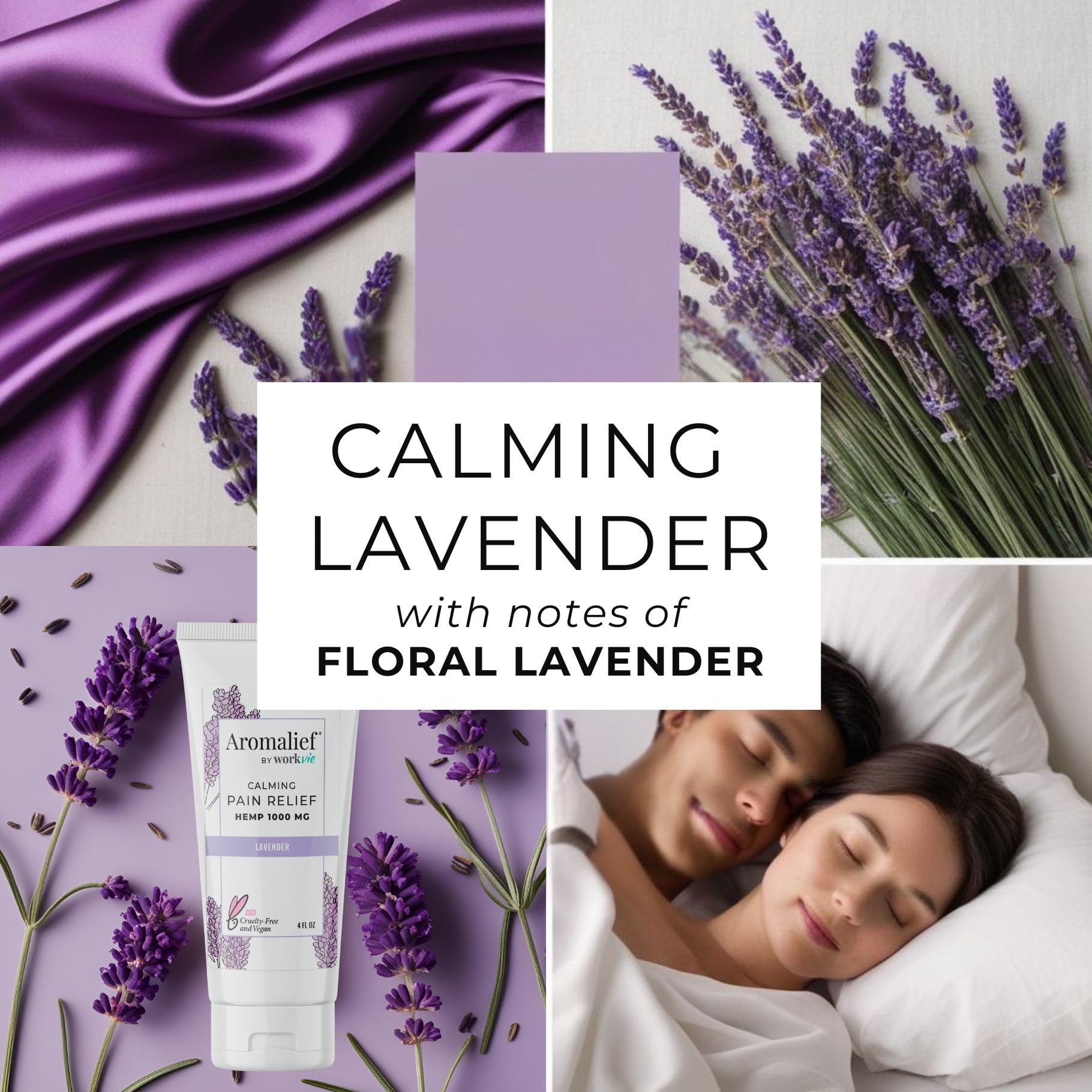Hemp Cream with Lavender Aromatherapy - 1000MG Made in USA - Muscle & Joint Relief - Menthol, Glucosamine, Chondroitin MSM - Vegan Aromalief Au supplements