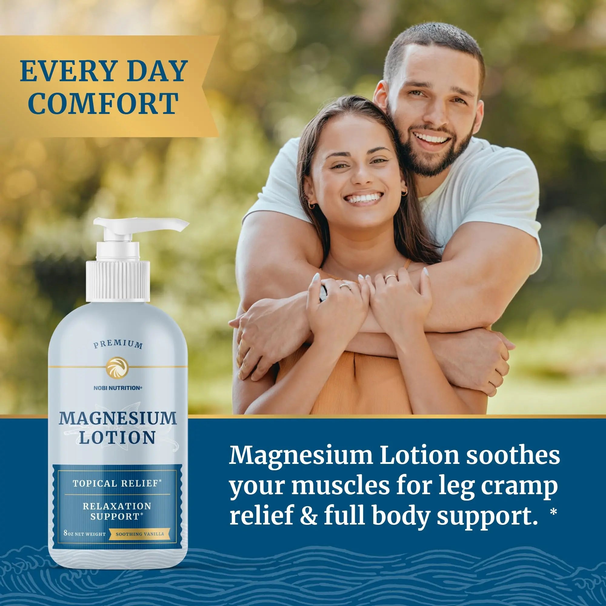 Magnesium Lotion | Relieves Muscle Cramps & Soreness | Relaxation & Calming Support Nobi Nutrition Au supplements