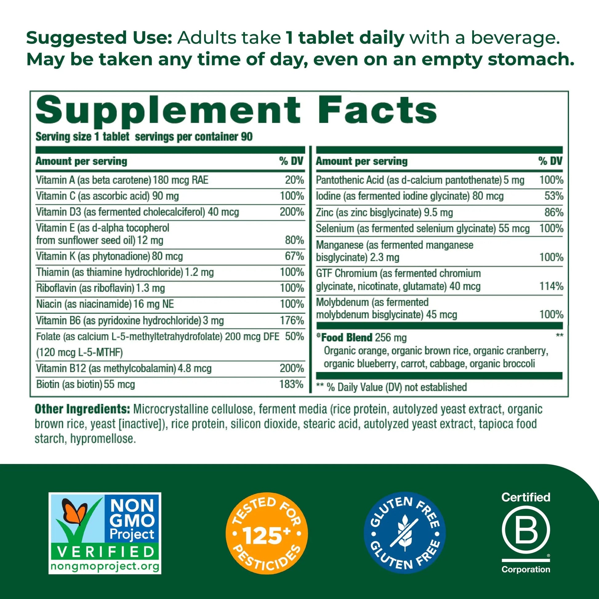 MegaFood Women's 55+ One Daily Multivitamin for Women with Vitamin A, Vitamin C MegaFood Au supplements