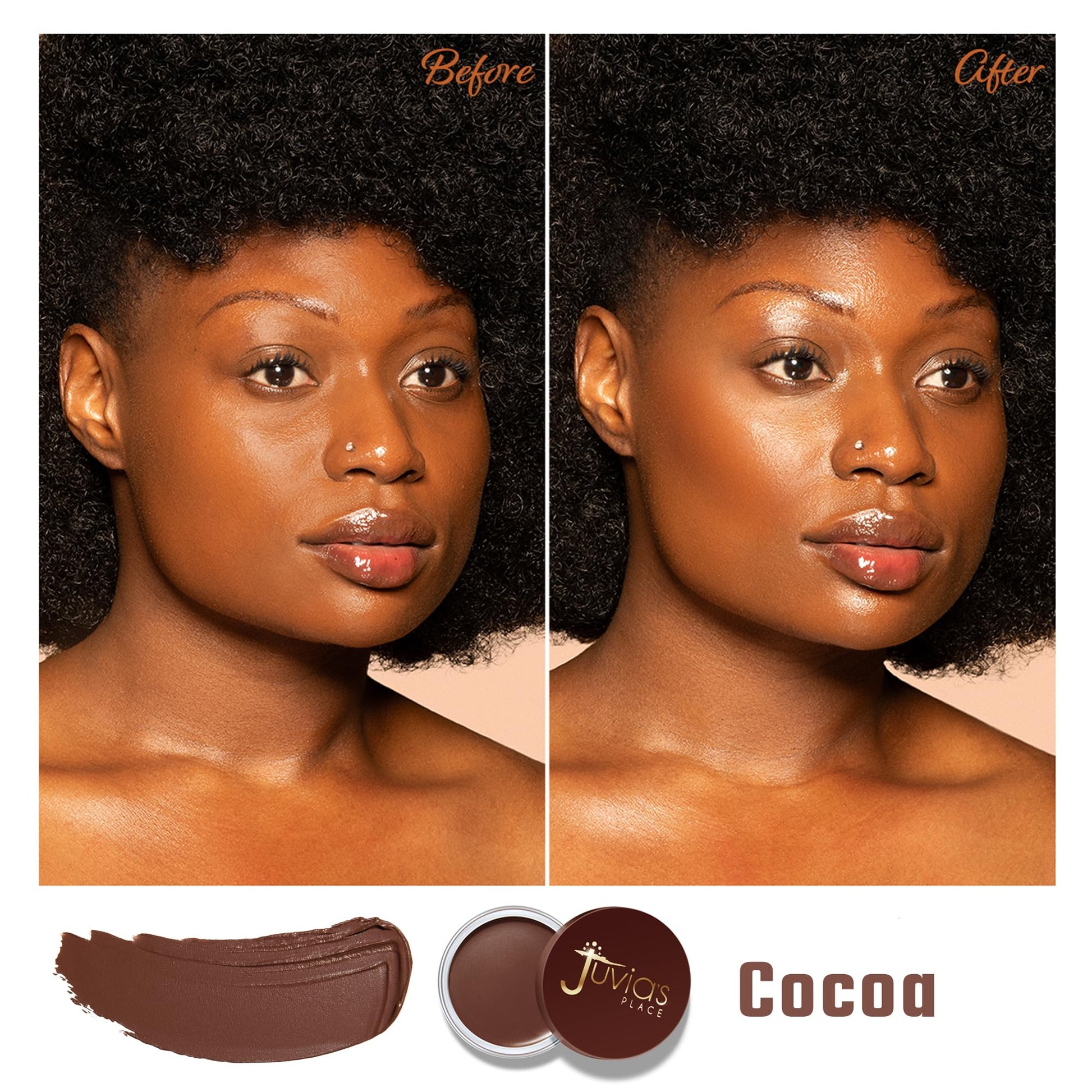 Juvia's Place Bronzed Cream Bronzer - Cocoa - Smooth Cream Bronzer Pot for Sun-Kissed Glow & Warmth, Buildable & Blendable Makeup Contour with Long-Lasting Matte Shimmer Finish, Highly Pigmented Juvia's Place Au supplements