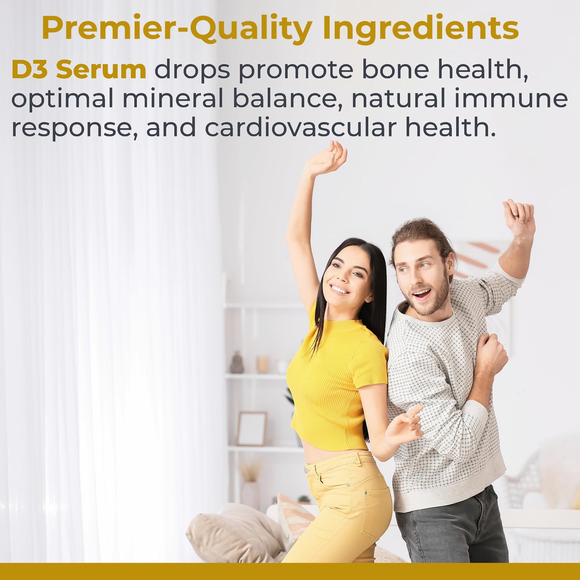 Premier Research Labs Vitamin D3 Serum - Liquid Vitamin D Oil Drops for Adults, Liquid Vitamin D3 5000 IU, Sublingual Vit D3 Liquid - 0.43 fl oz Premier Research Labs Au supplements