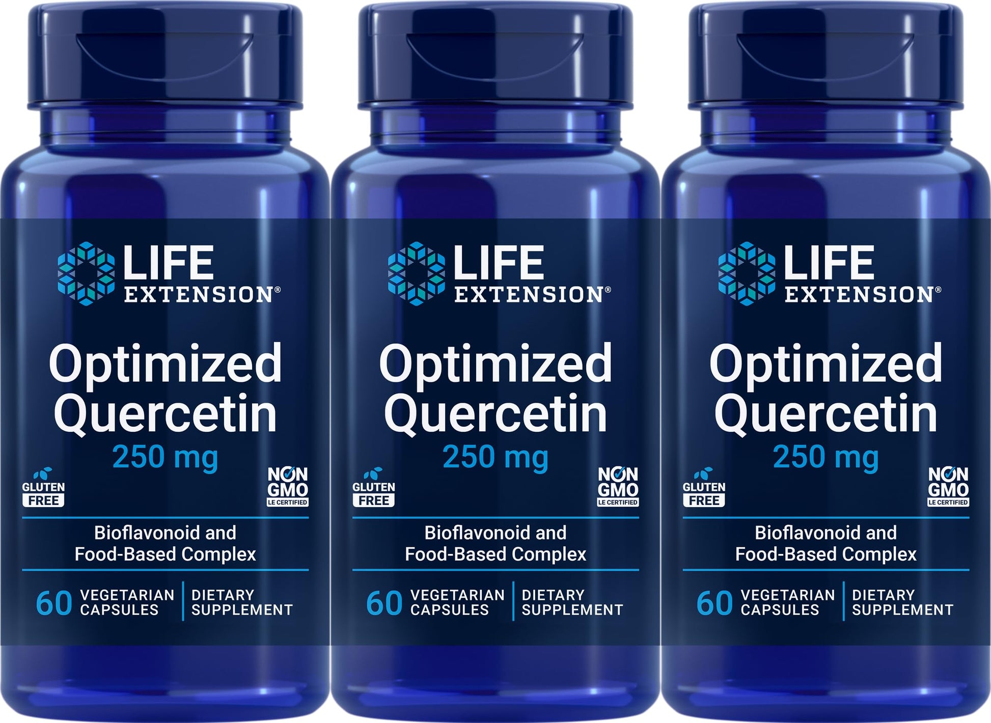 Life Extension Optimized Quercetin Capsules, 60 Vegetarian Capsules (Pack of 3) Life Extension Au supplements