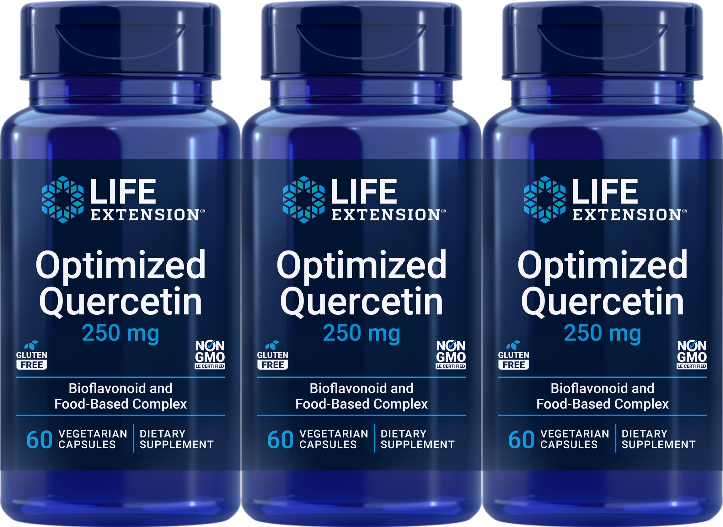 Life Extension Optimized Quercetin Capsules, 60 Vegetarian Capsules (Pack of 3) Life Extension Au supplements