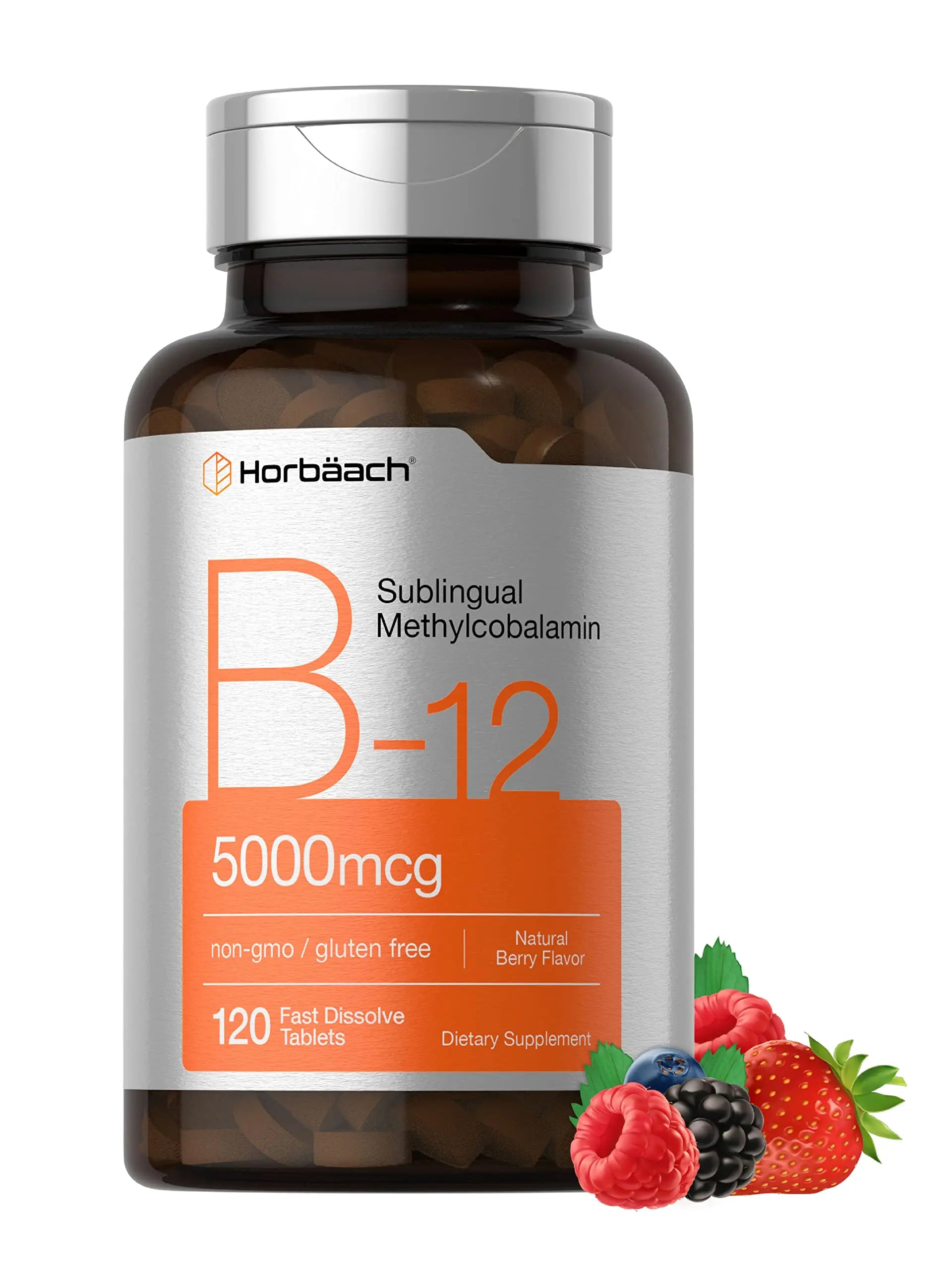Horbäach B12 Sublingual Methylcobalamin | 5000mcg | 120 Fast Dissolve Tablets Horbäach Au supplements