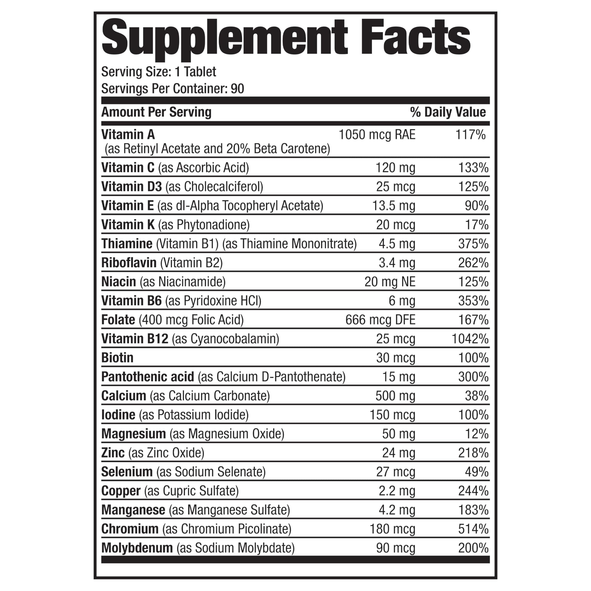 Bronson ONE Daily Women’s 50+ Complete Multivitamin Multimineral, 90 Tablets Bronson Au supplements