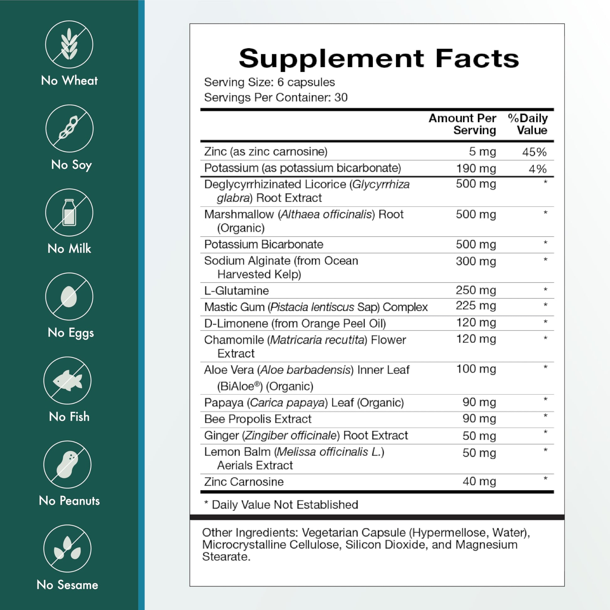 Natura Health Products Digest Mend Supplement - Encourages Healthy gastric microboime* - Featuring Deglycyrrhizinated Licorice (DGL), Aloe Vera, Marshmallow, Mastic Gum, & Chamomile (180 Capsules) Natura Health Products Au supplements