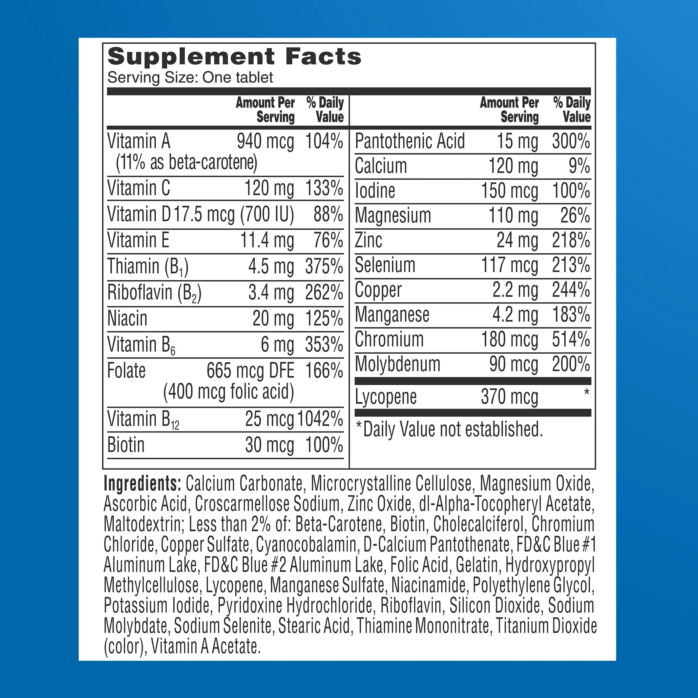 One A Day Men’s 50+ Healthy Advantage Multivitamin, Multivitamin for Men with Vitamins A, C, E, B6, B12, Calcium and Vitamin D, Tablet, 200 Count (Pack of 1) ONE A DAY Au supplements
