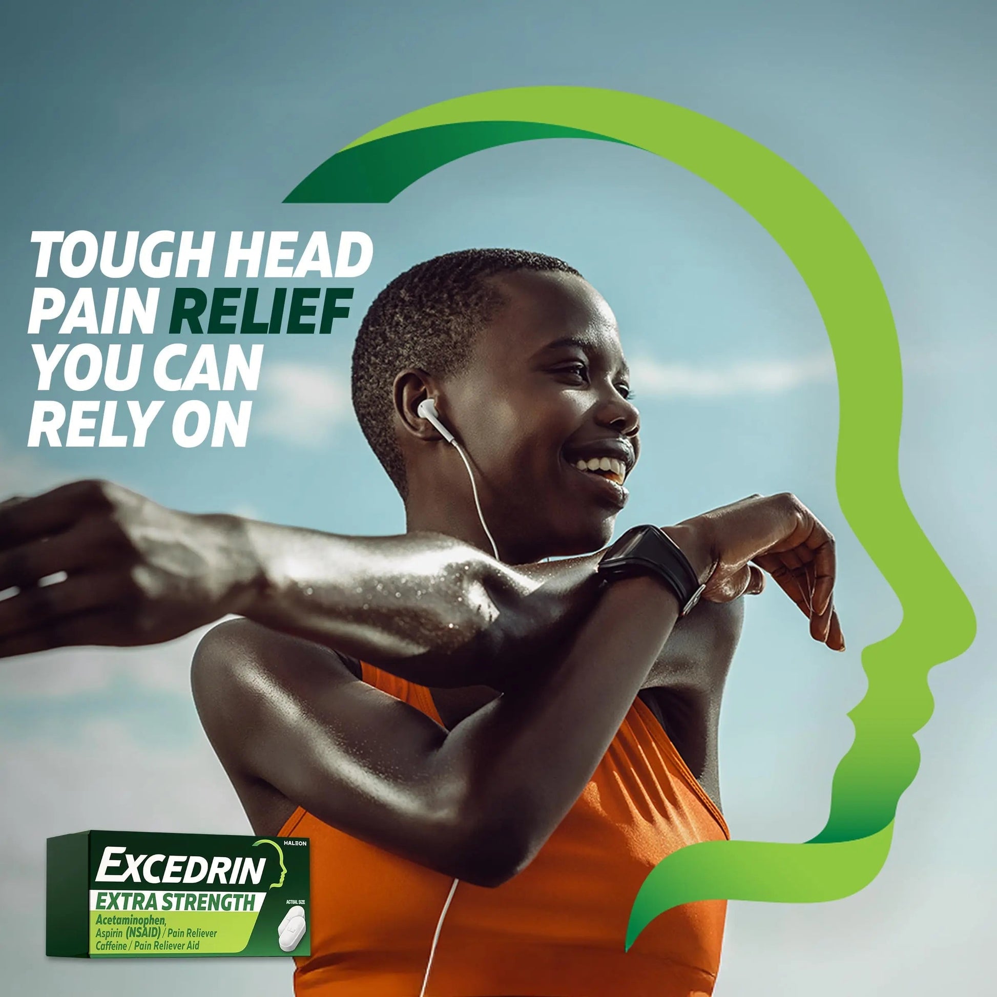 Excedrin Extra Strength Caplets for Headache Pain Relief, Acetaminophen 250mg, Aspirin 250mg, Caffeine 65mg, Pain Reliever, 24 count Excedrin Au supplements