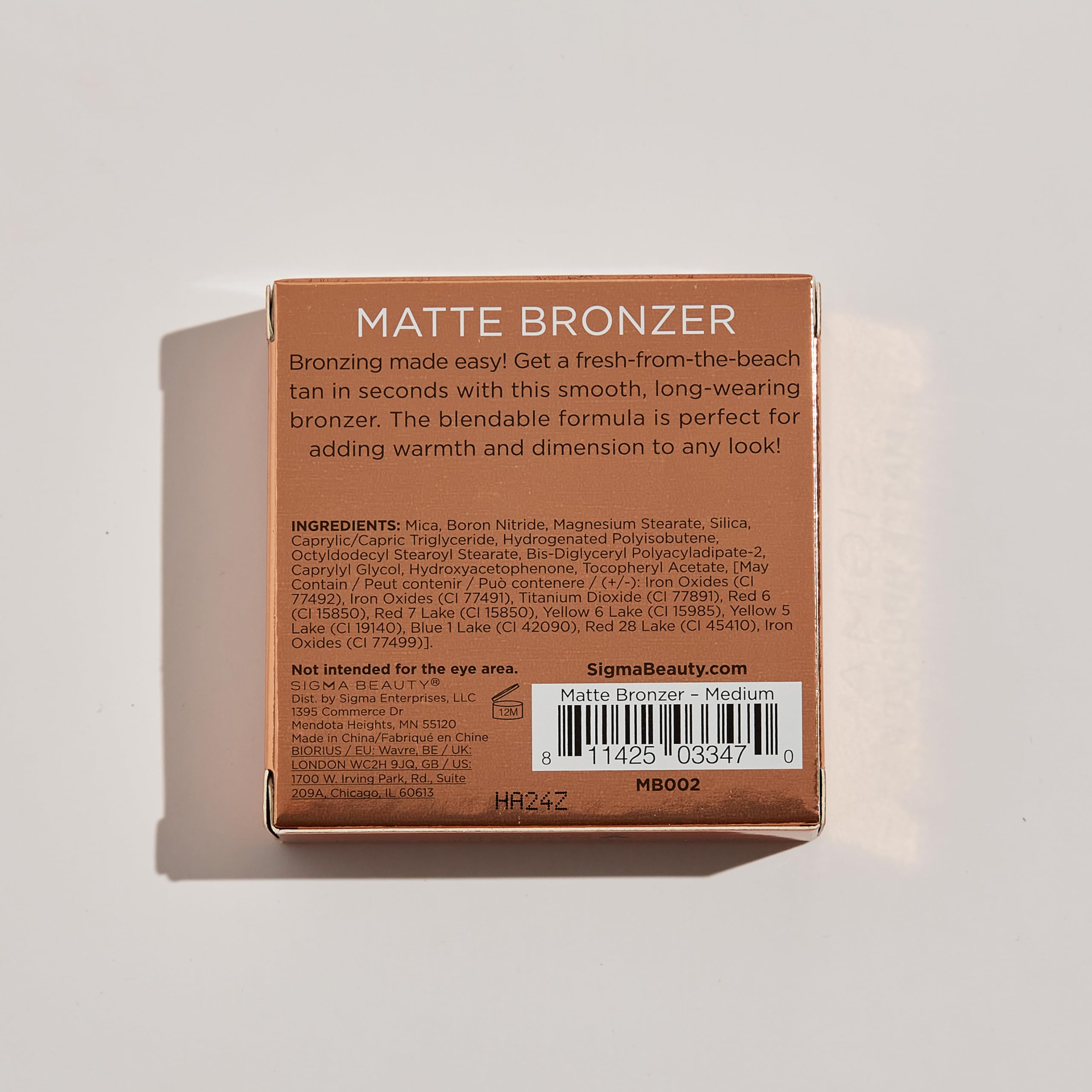 Sigma Beauty Matte Bronzer - Longwear Light Bronzer Powder with Matte Finish for Face - Achieving a Natural, Sun Kissed Glow (Dark) Sigma Beauty Au supplements