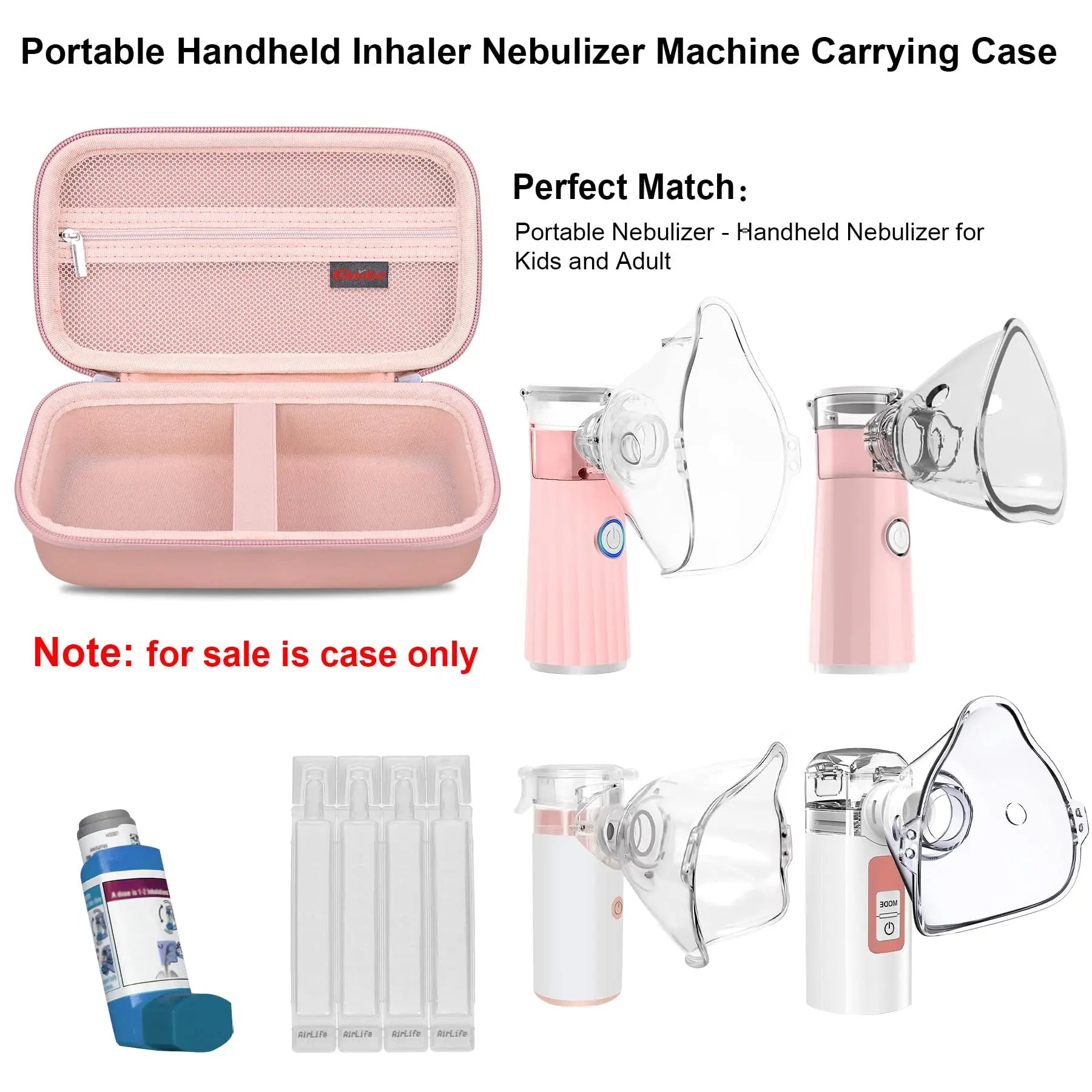 Elonbo Carrying Case Compatible with Portable Handheld Inhaler Nebulizer Machine Elonbo Au supplements