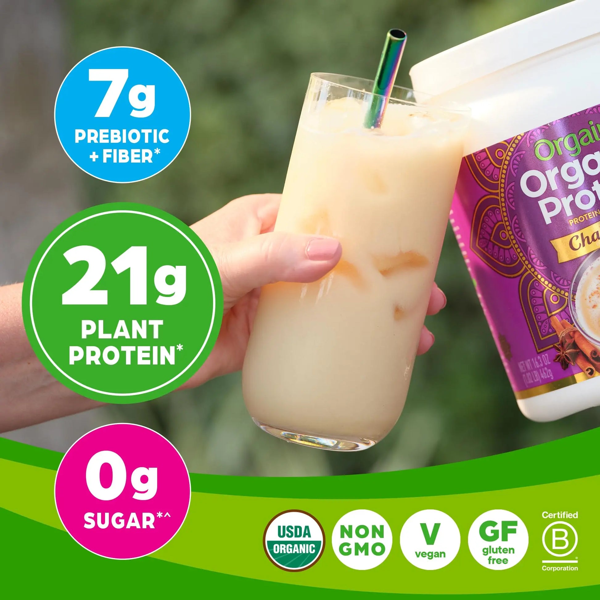 Orgain Organic Vegan Protein Powder, Chai Latte - 21g Plant Based Protein, Gluten Free Orgain Au supplements