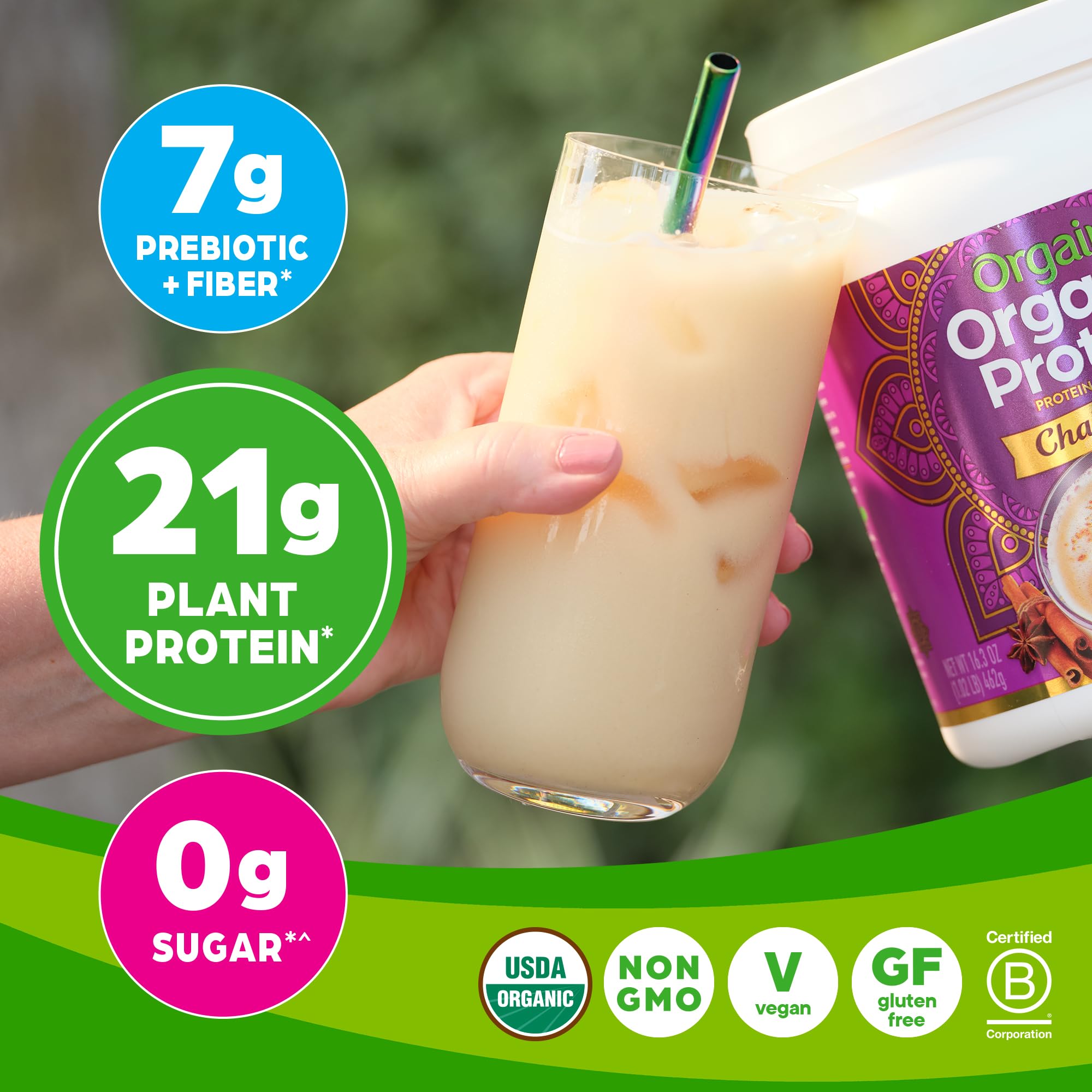 Orgain Organic Vegan Protein Powder, Chai Latte - 21g Plant Based Protein, Gluten Free Orgain Au supplements