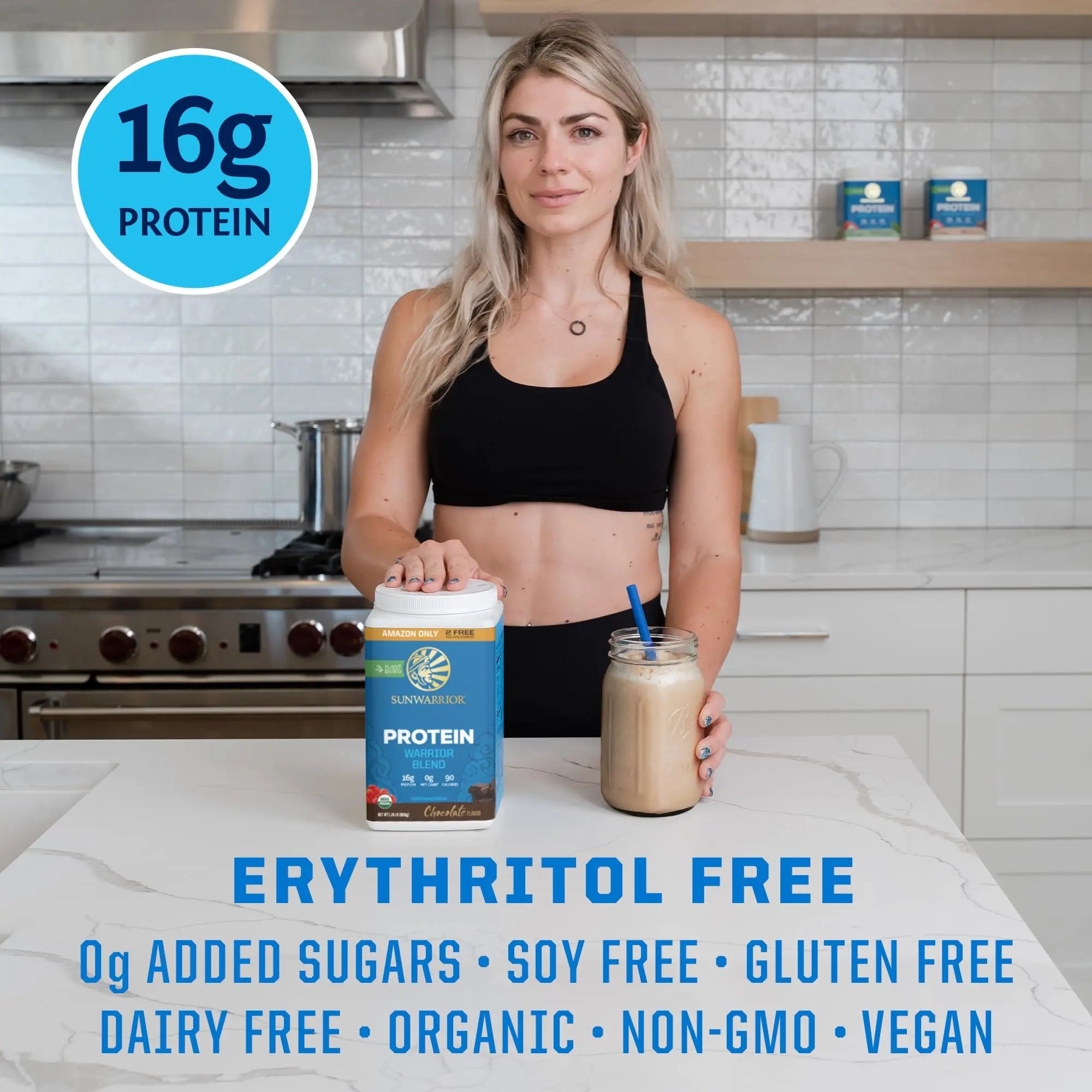 Vegan Protein Powder Plant-based Protein Powder USDA Organic | BCAA Amino Acids Sunwarrior Au supplements
