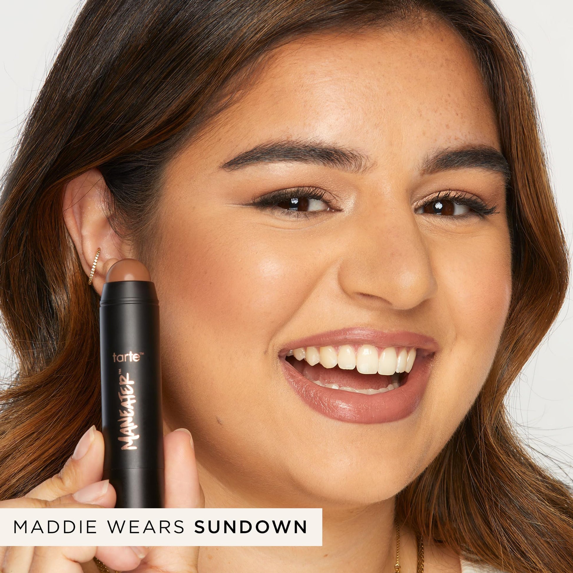 tarte maneater silk stick bronzer – Buildable Lightweight Cream Bronzer, Natural Matte Finish, Vegan & Cruelty-Free, full size, dusk tarte Au supplements