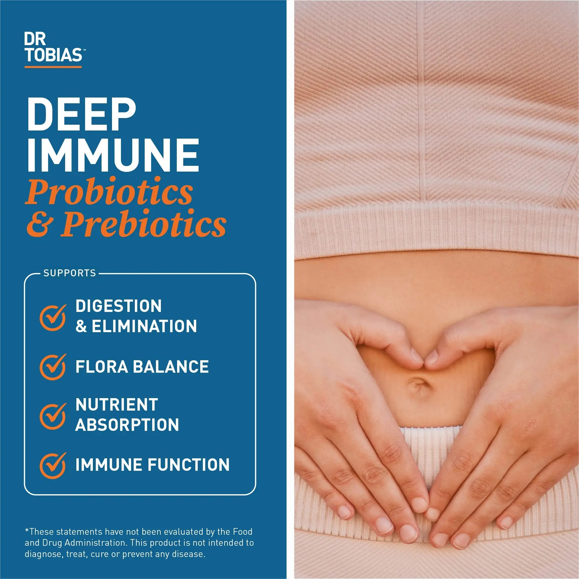 Dr. Tobias Deep Immune Probiotics & Prebiotics, 4.4 Billion CFU Probiotics for Women Dr. Tobias Au supplements