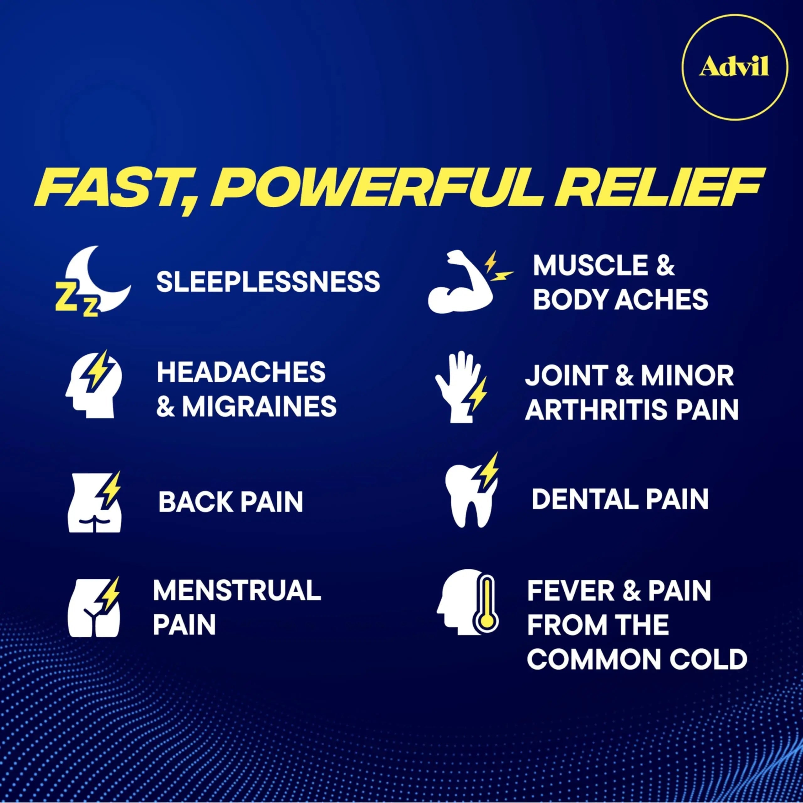 Advil PM Pain Reliever and Nighttime Sleep Aid, Pain Medicine with Ibuprofen for Pain Relief and Diphenhydramine Citrate for A Sleep Aid - 120 Coated Caplets (Pack of 2) Advil Au supplements