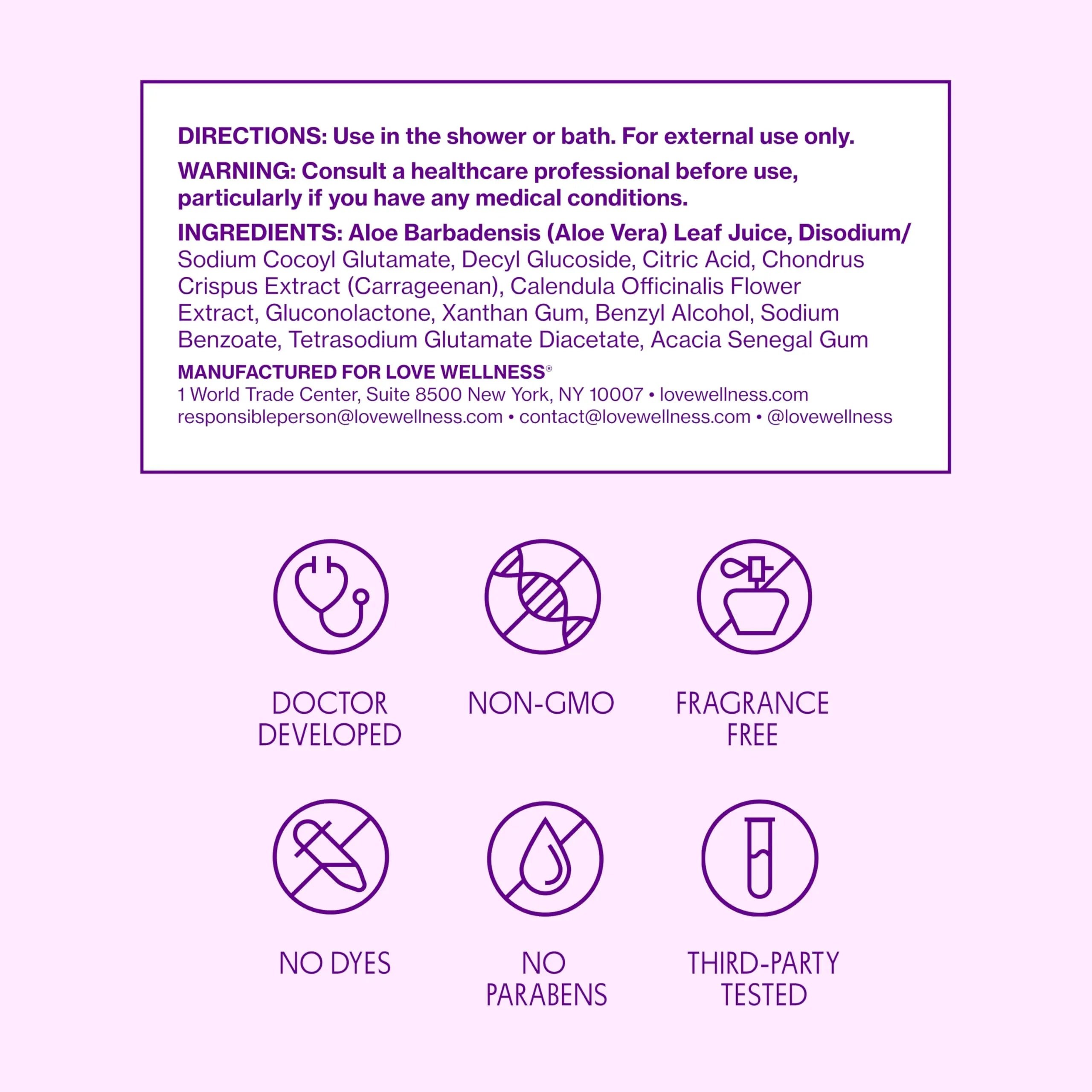 Love Wellness pH Balancing Cleanser | Feminine Vaginal Wash | Fragrance-Free | Vaginal Cleanser for Balanced pH, Intimate Health & Hygiene | Non-Irritating with Aloe Vera for Sensitive Skin | 5 Fl Oz Love Wellness Au supplements