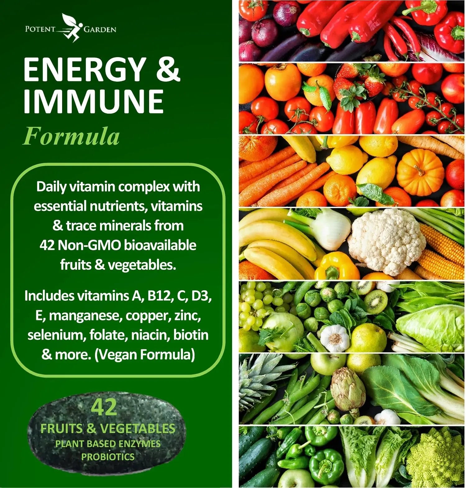 Potent Garden Daily Nutrition Bundle – Superfood Greens + Multivitamin Potent Garden Au supplements