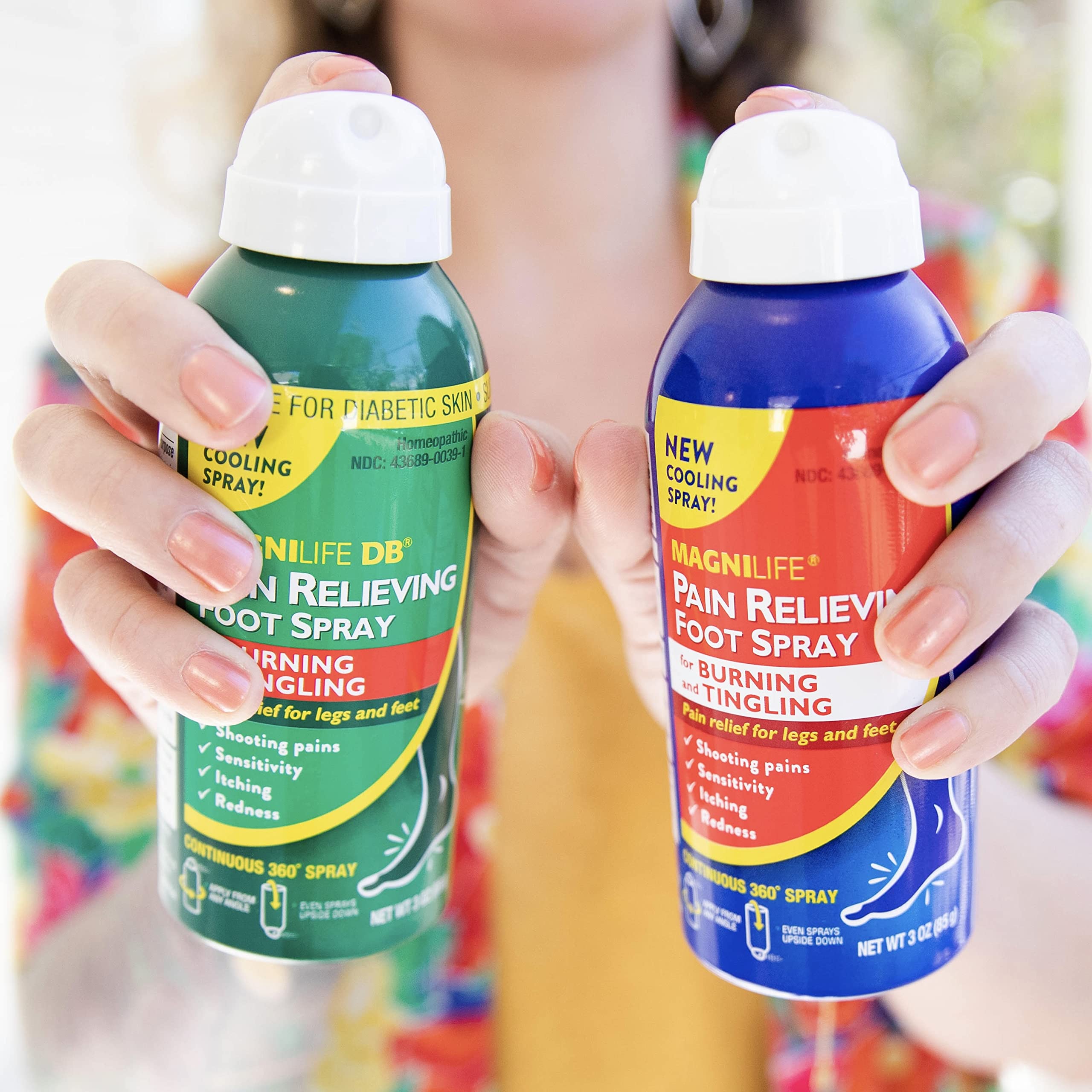 MagniLife Pain Relief Foot Spray, 3 oz, Pain Relief for Burning, Tingling or Sensitivity in Feet and Legs, No Alcohol Cooling Spray Moisturizes Dry, Cracked Heels MagniLife Au supplements