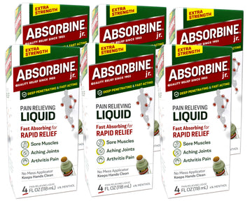 Absorbine Plus Pain Relieving Liquid - 4 oz, Pack of 6. ABSORBINE JR. Au supplements