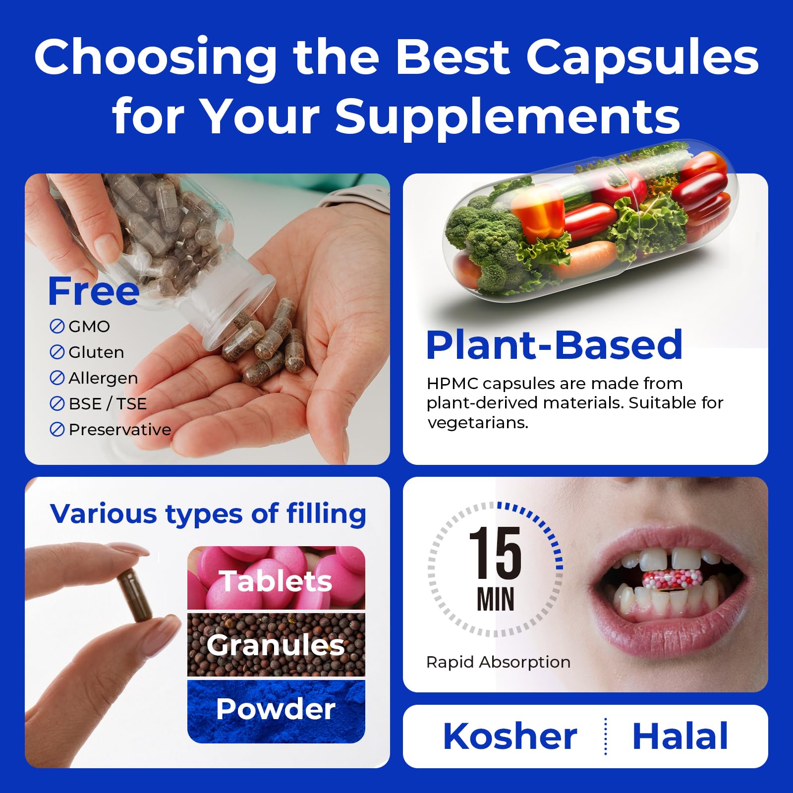 ATLEMISME Empty Vegan Capsules Size 2 - Empty (100 Count) DIY Filling - Veggie Capsules with 2 Micro Lab Spoons for Filling ATLEMISME Au supplements