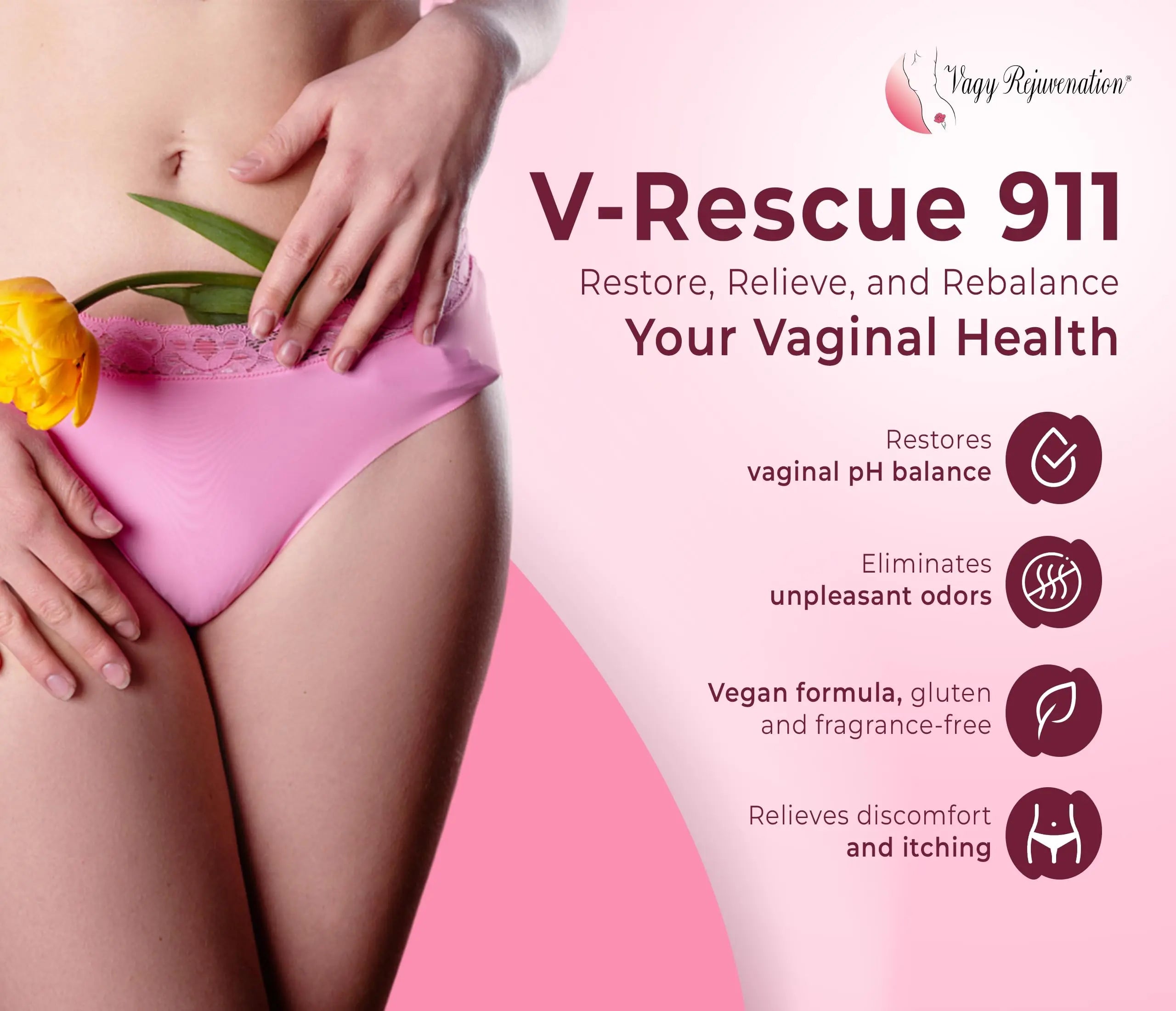 Vagy Rejuvenation V-Rescue - 500 mg Boric Acid 14 Vaginal Applications - Feminine Health Vagy Rejuvenation Au supplements