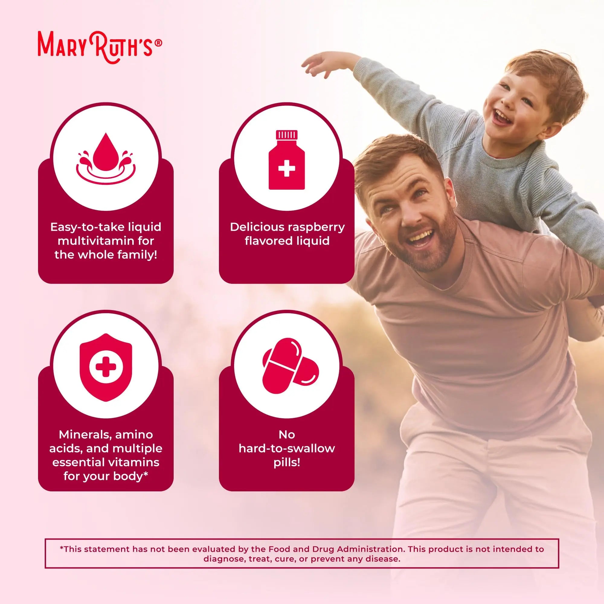 MARYRUTH'S Liquid Morning Multivitamin for Women, Men & Kids | Vitamin A C D E B6 B12 Biotin Zinc | Beauty | Vegan | Non-GMO | Gluten Free | 32 Servings MARYRUTH'S Au supplements