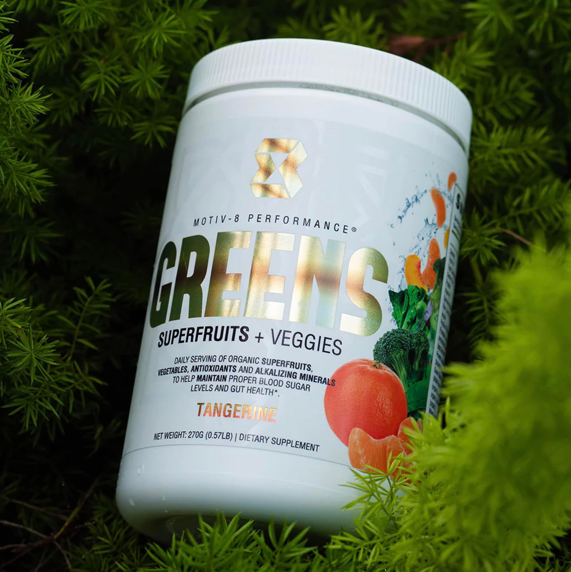 Motiv-8, Greens Superfruits & Veggie Superfood Powder Supplement, Antioxidant, Fiber, Sugar-Free, 30 Servings (Tangerine, 30 Servings) Motiv-8 Au supplements