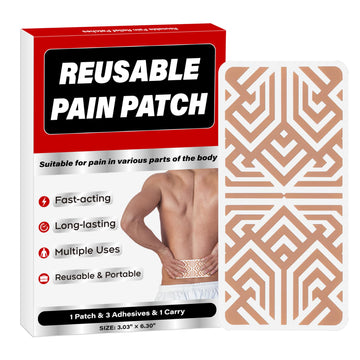 XAYIUIYAX Menthol Pain Patches, Cooling Pain Relief for Sore Muscle Relief - Includes 3 Adhesives, 1 Patch & 1 Carry Case - Relief Back, Shoulder & More - 3.03" × 6.30" - 0327 XAYIUIYAX Au supplements