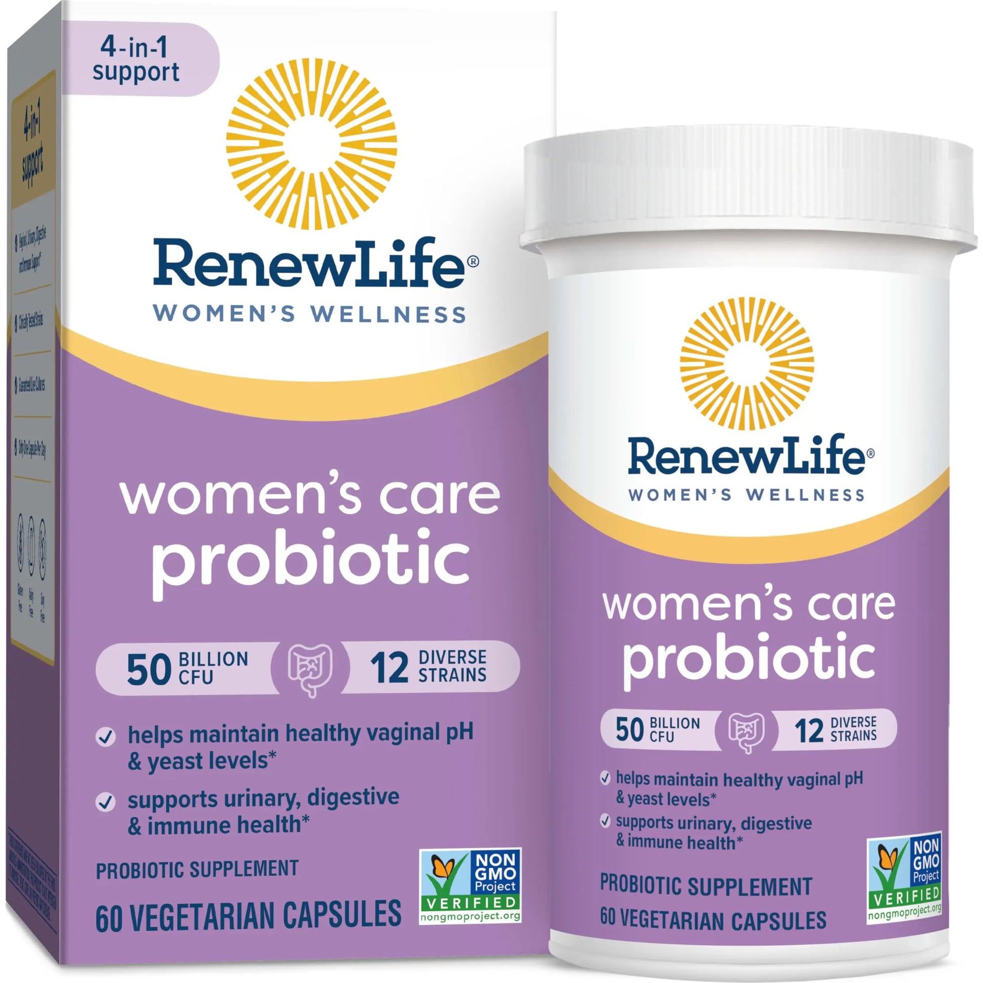 Renew Life Women's Probiotic Capsules, 50 Billion CFU Guaranteed, Supports Vaginal Renew Life Au supplements