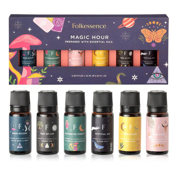 Folkulture Essential Oil Set for Diffuser, Set of 6, Aromatherapy Diffuser Oil Scents for Home Folkulture Au supplements