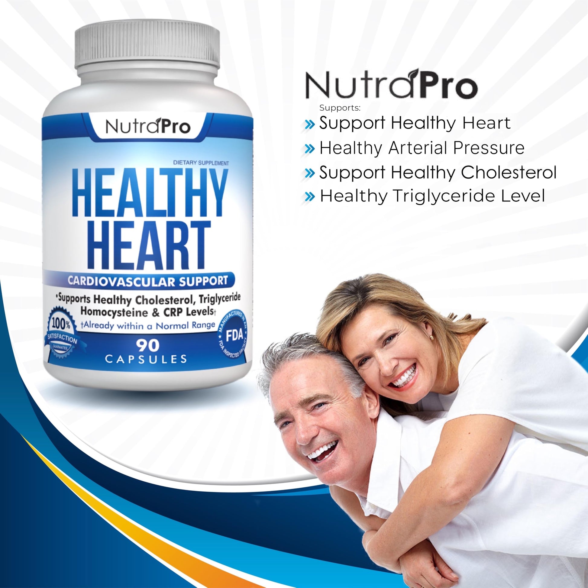 NutraPro Healthy Heart - Heart Health Supplements & Arteries Support .Healthy Cholesterol and Triglyceride. GMP Certified. NutraPro Au supplements