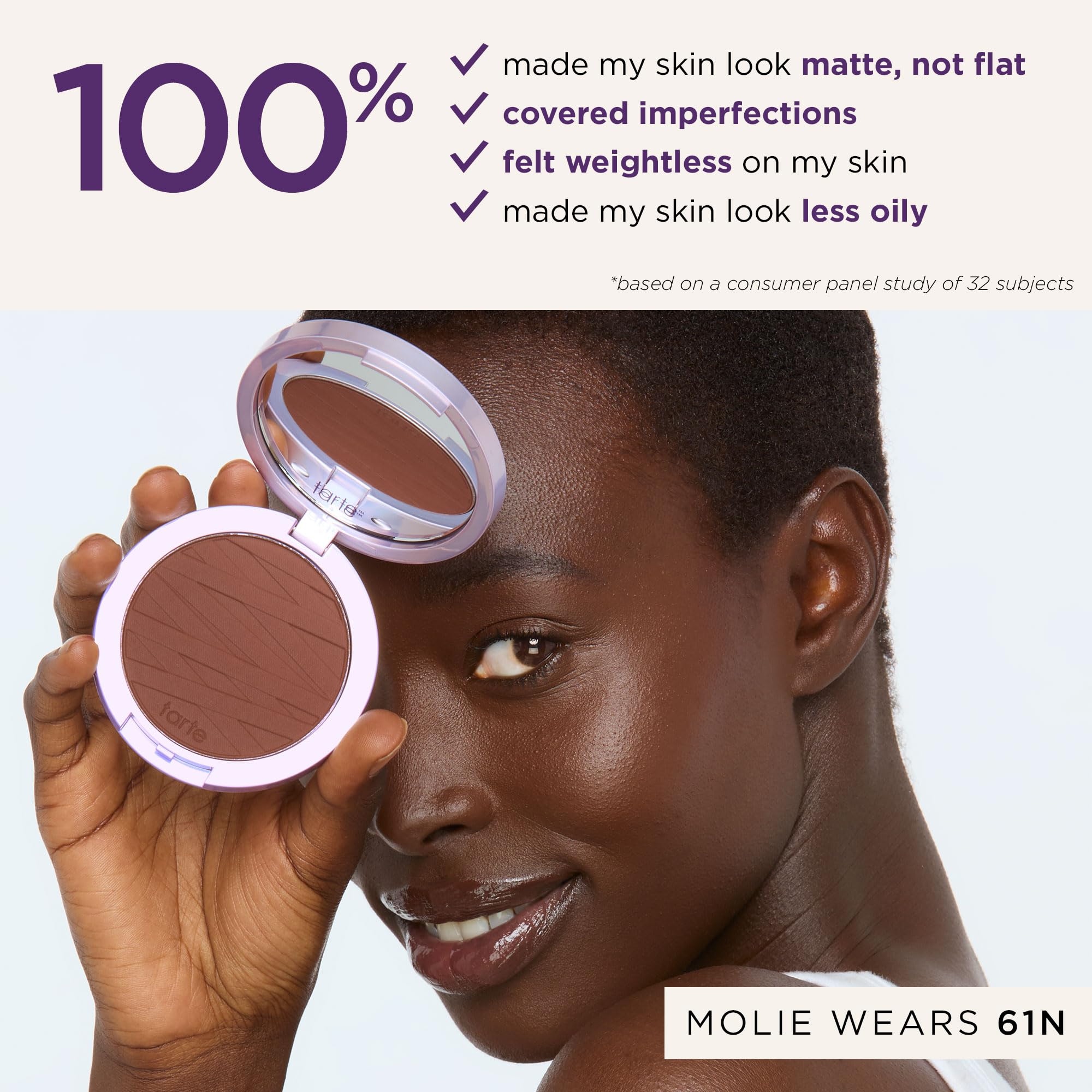 tarte face tape pressed powder – Medium-Coverage Waterproof Powder, Hyaluronic Acid & Peptides to Smooth & Set Makeup, Lightweight, Vegan & Cruelty-Free, full size, 20S light sand tarte Au supplements