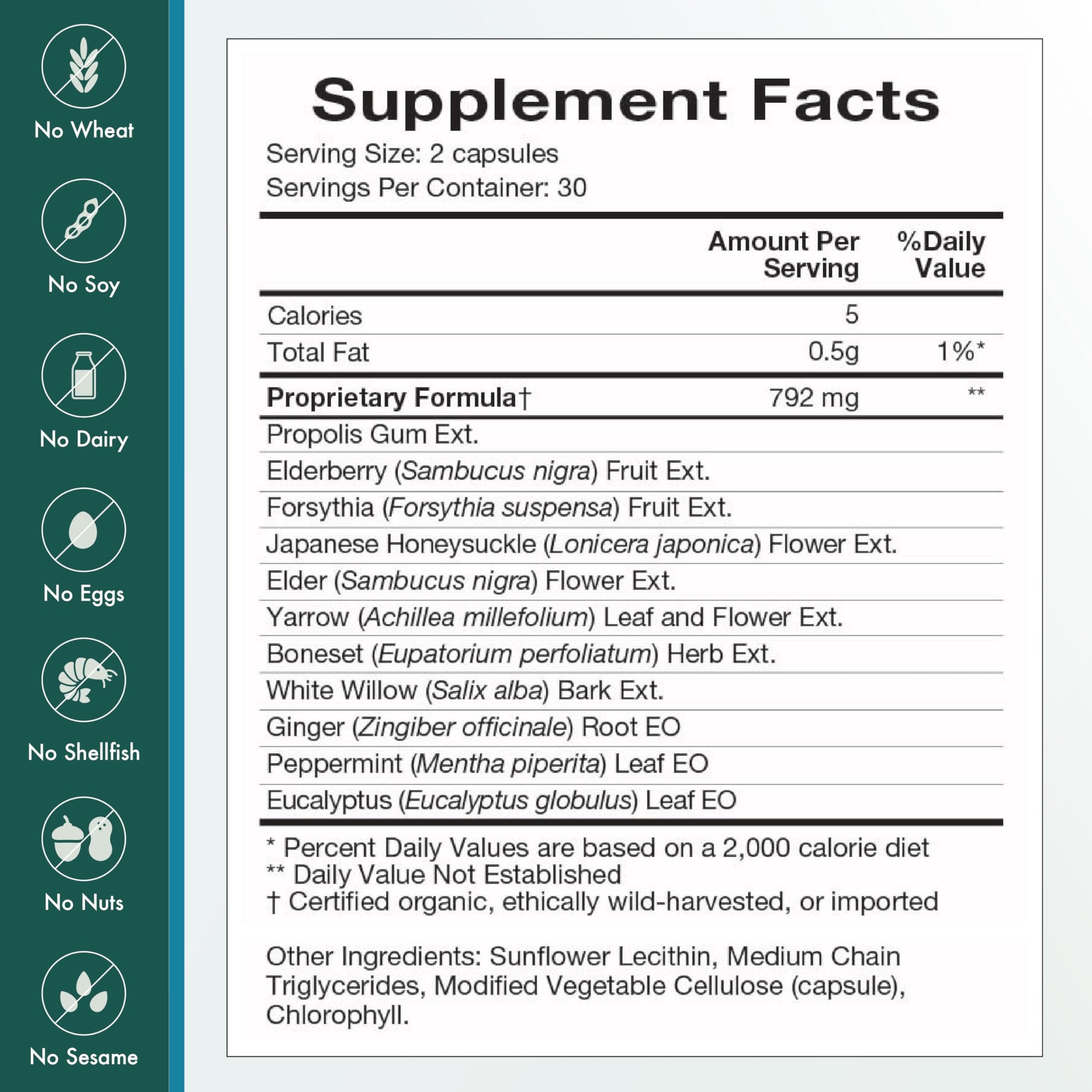 Natura Health Products Flew Away Supplement - Immune System Support & Seasonal Defense - Featuring Ginger, Elderberry, Propolis and Eucalyptus (60 Capsules) Natura Health Products Au supplements