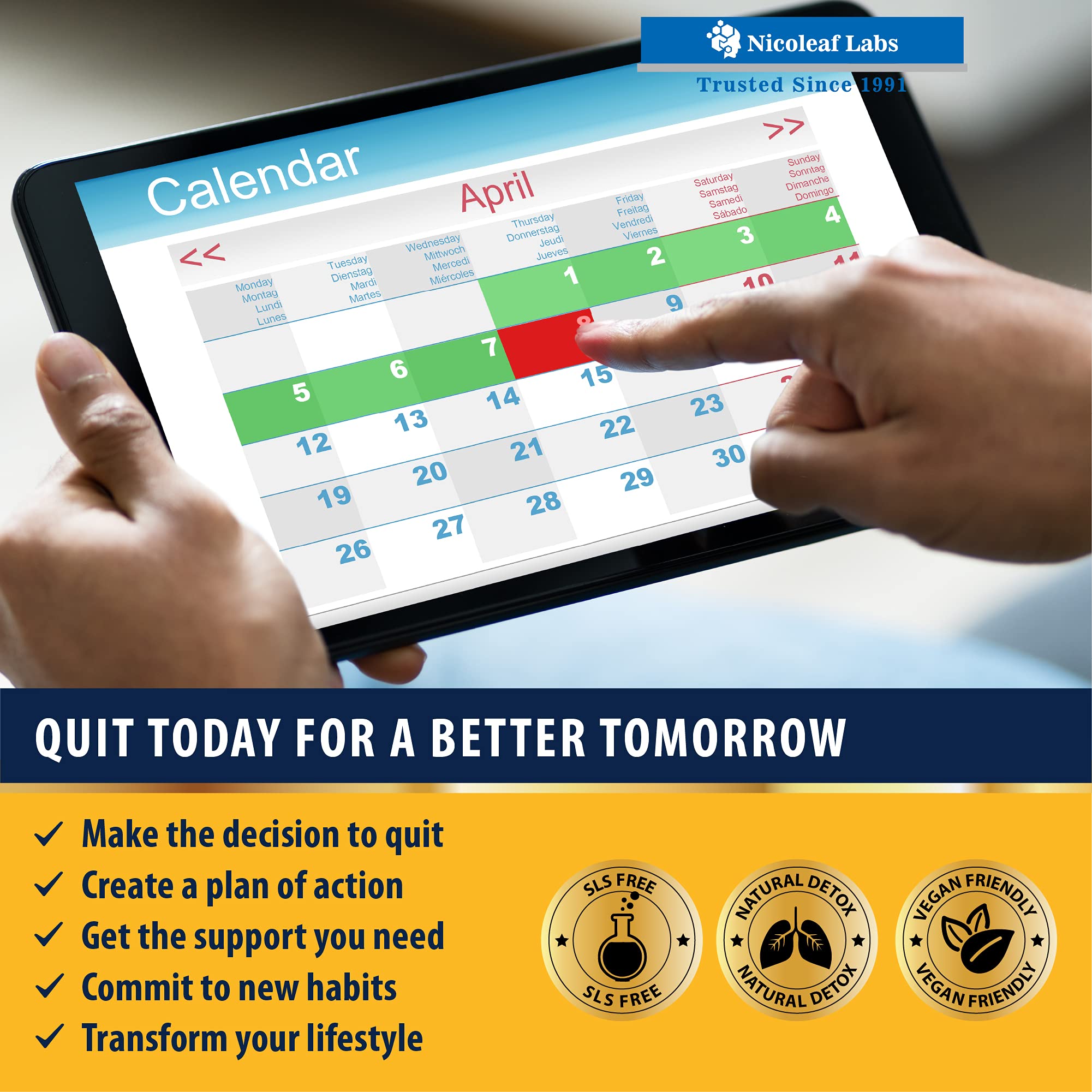 Smoker's Cleanse - Quit Smoking Aid & Respiratory Support - Made in USA NICOLEAF LABS Au supplements