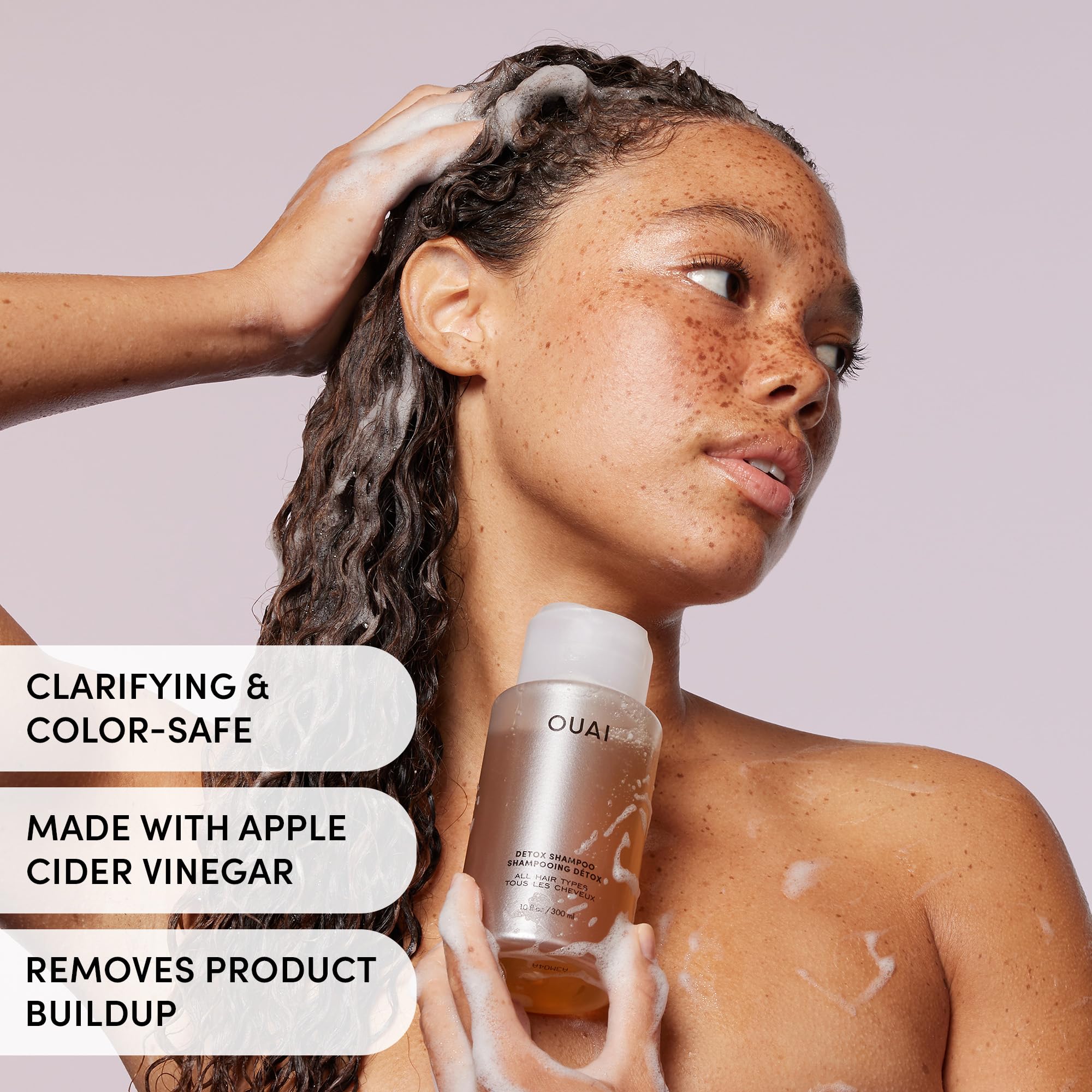 OUAI Detox Shampoo & Medium Hair Conditioner Bundle - Clarifying Shampoo for Build Up, Dirt, Oil, Product and Hard Water & Hydrating Conditioner for Medium Hair (2 Count) OUAI Au supplements
