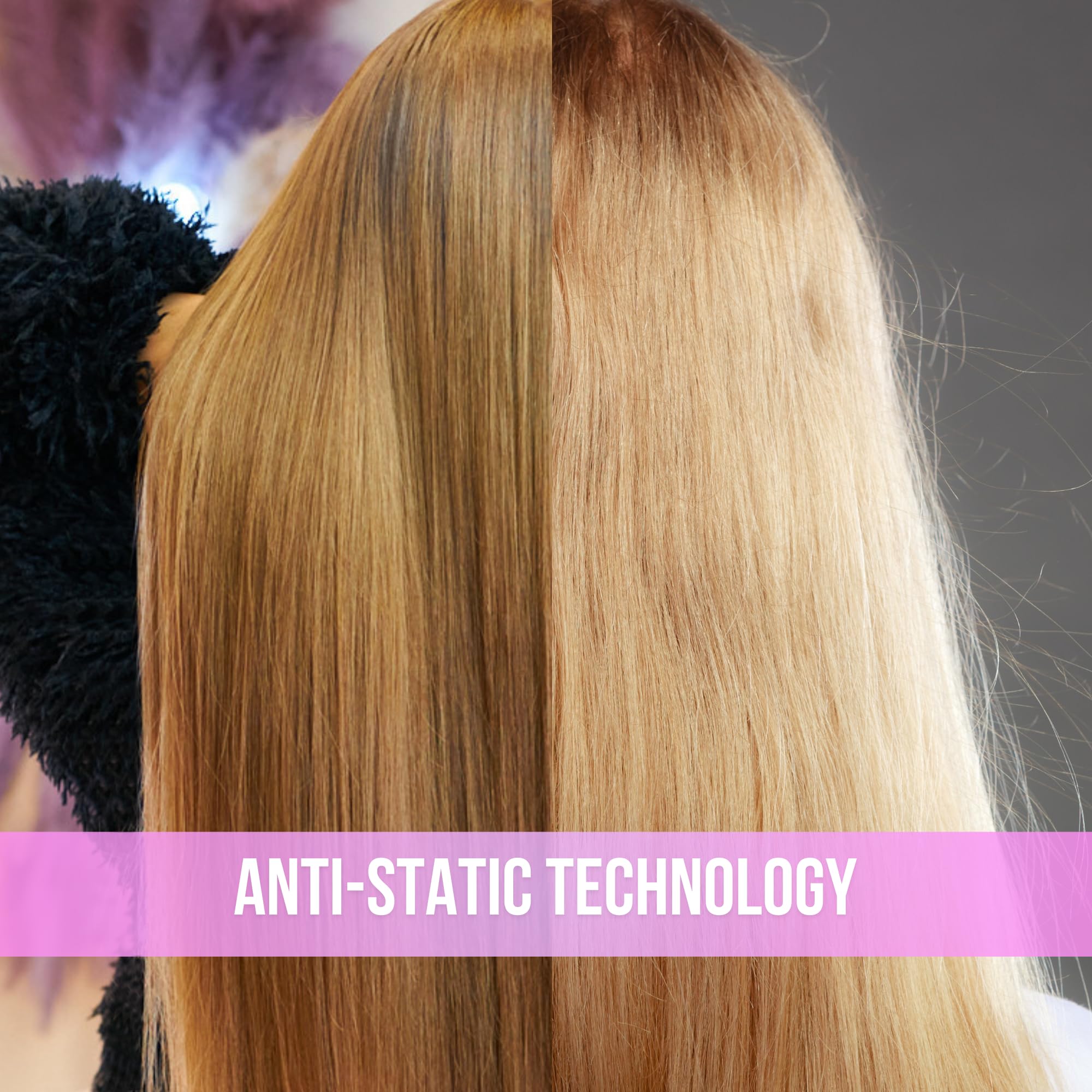 SimplyHair Ultimate Hair Extension Brush & Detangler Anti-Static, Dual Bristle Design, Soft Boar Bristle, Great for All Hair Types & Extensions - Pink & Purple Ombre Brush Ideal for Adults & Kids Simply Hair Au supplements