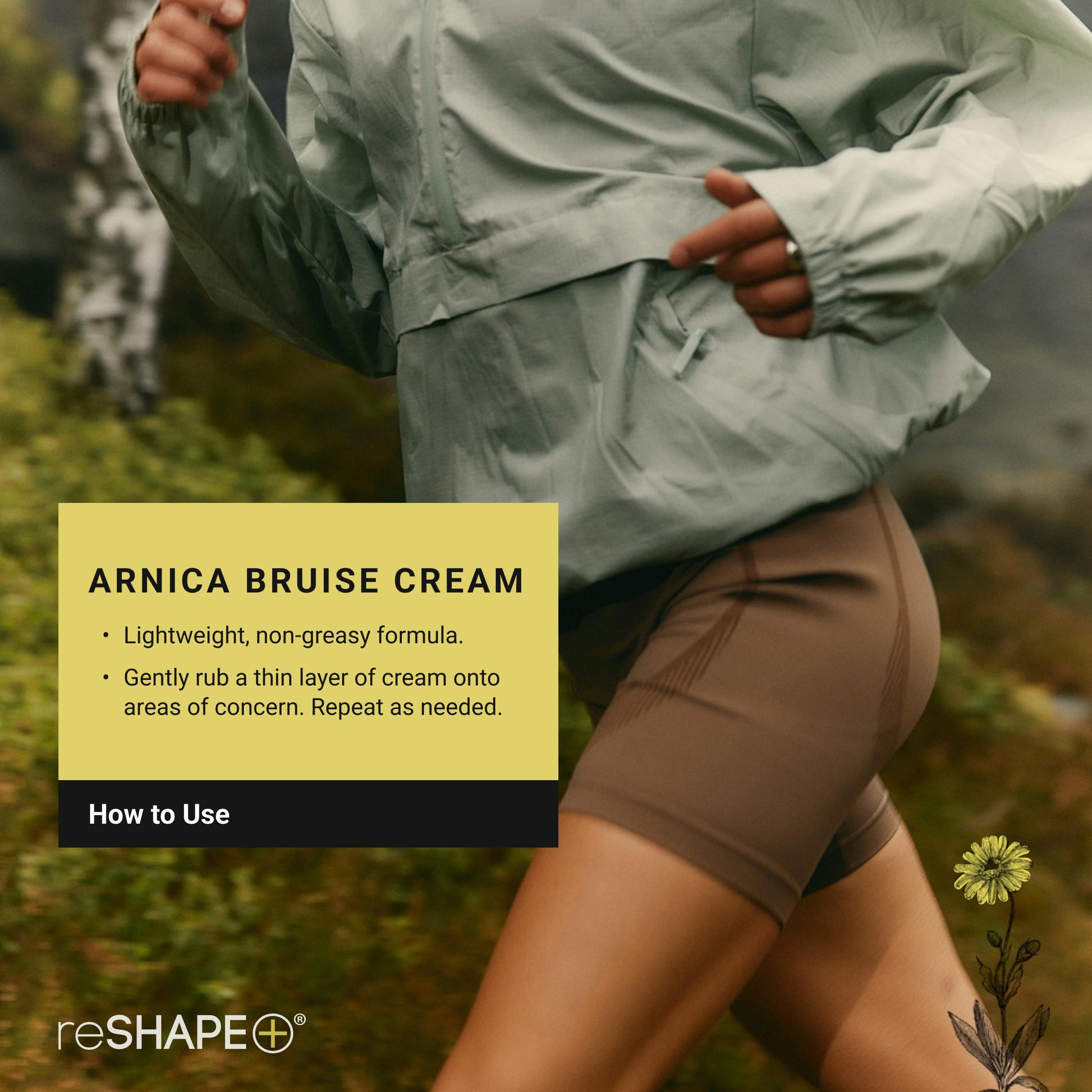 Reshape+ Arnica Bruise Relief Topical Cream For Bruising, Swelling, & Discoloration On Skin, Natural Skin Care Homeopathic Arnica Lotion W/Vitamin K, Horse Chestnut, & Collagen, Large 8 Fl Oz Reshape+ Au supplements
