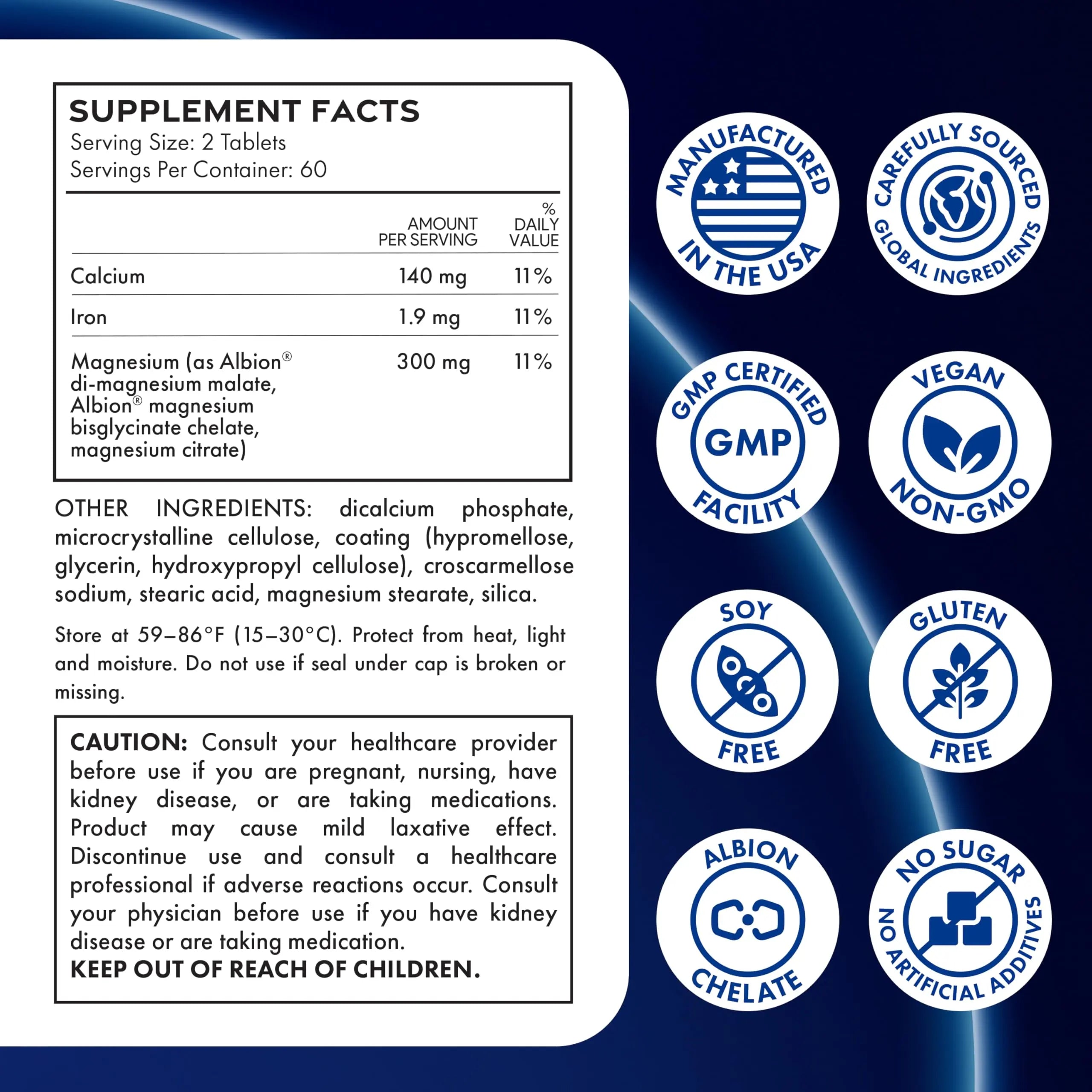 ILIVA Magnesium Glycinate 400mg -Triple Magnesium Complex (Glycinate+Malate+Citrate) - Chelated High Absorption Tablets for Sleep Support, Muscle Recovery, Bone Health, Energy&Calm - Vegan,120 Count ILIVA Au supplements