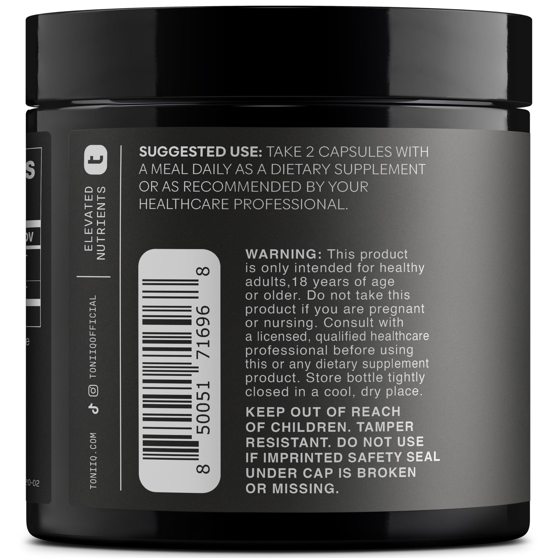 Tremella Mushroom Ultra High Potency 15:1 Extract with 30% Beta Glucans - Pure & Concentrated Formula - Third-Party Lab Tested for Purity & Quality - 120 Capsules Toniiq Au supplements