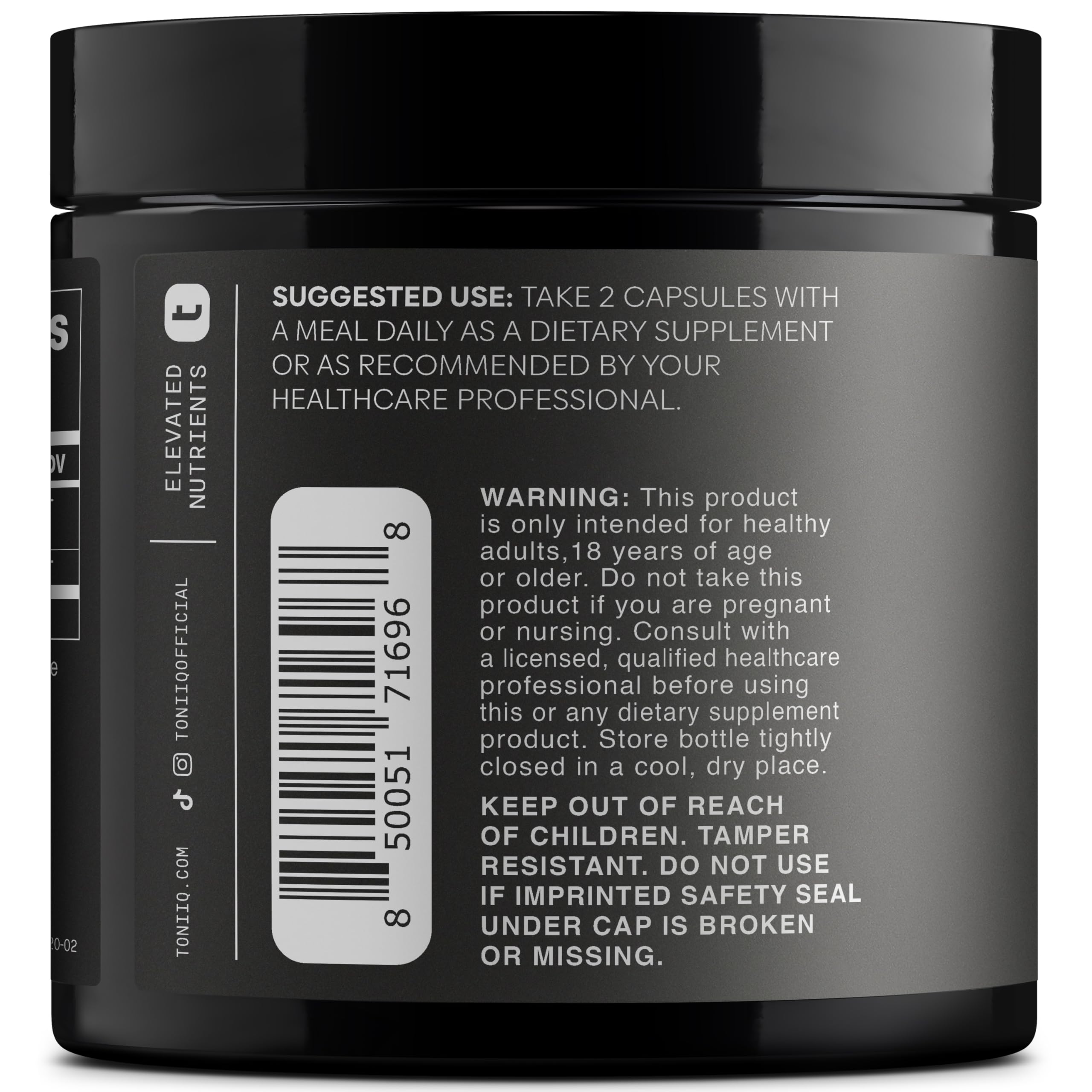 Tremella Mushroom Ultra High Potency 15:1 Extract with 30% Beta Glucans - Pure & Concentrated Formula - Third-Party Lab Tested for Purity & Quality - 120 Capsules Toniiq Au supplements