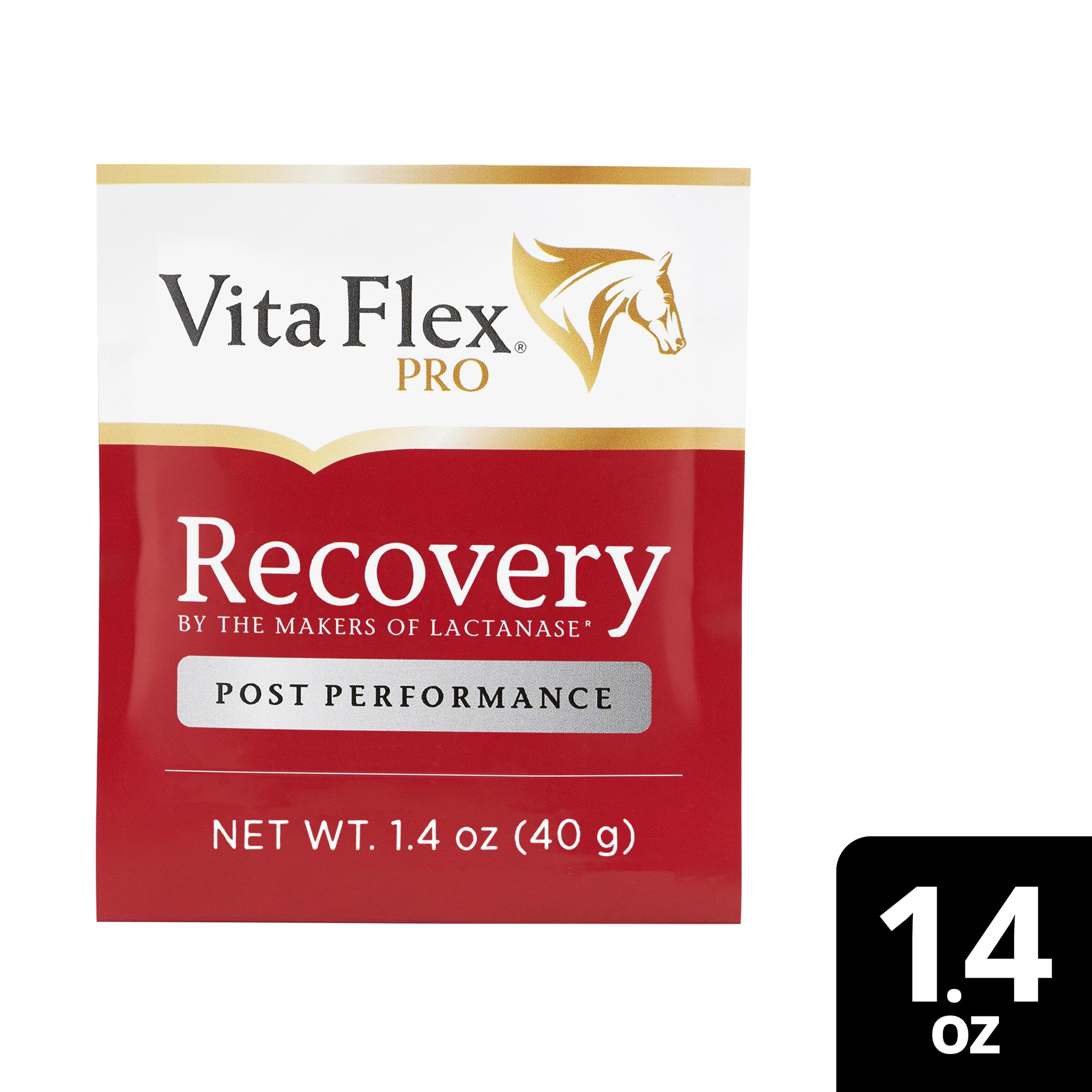 Vita Flex Pro Recovery by the Makers of Lactanase, Post Performance Horse Supplements 40 g, Show Safe Muscle Recovery Supplements, Amino Acids for Horses, Strength & Joint Health Vita Flex Au supplements