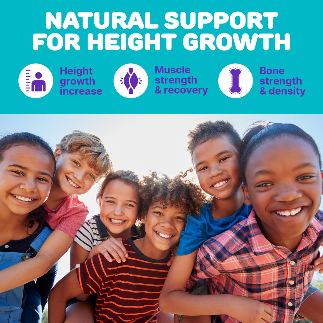 Height Growth Gummies for Kids - Growth Vitamins for Teens, Height Increase Multivitamin for Boys & Girls with Calcium Vitamin D C K2 Magnesium Zinc, Natural Height Growth Maximizer Supplement, 60 PCS SILVERPEAKS Au supplements