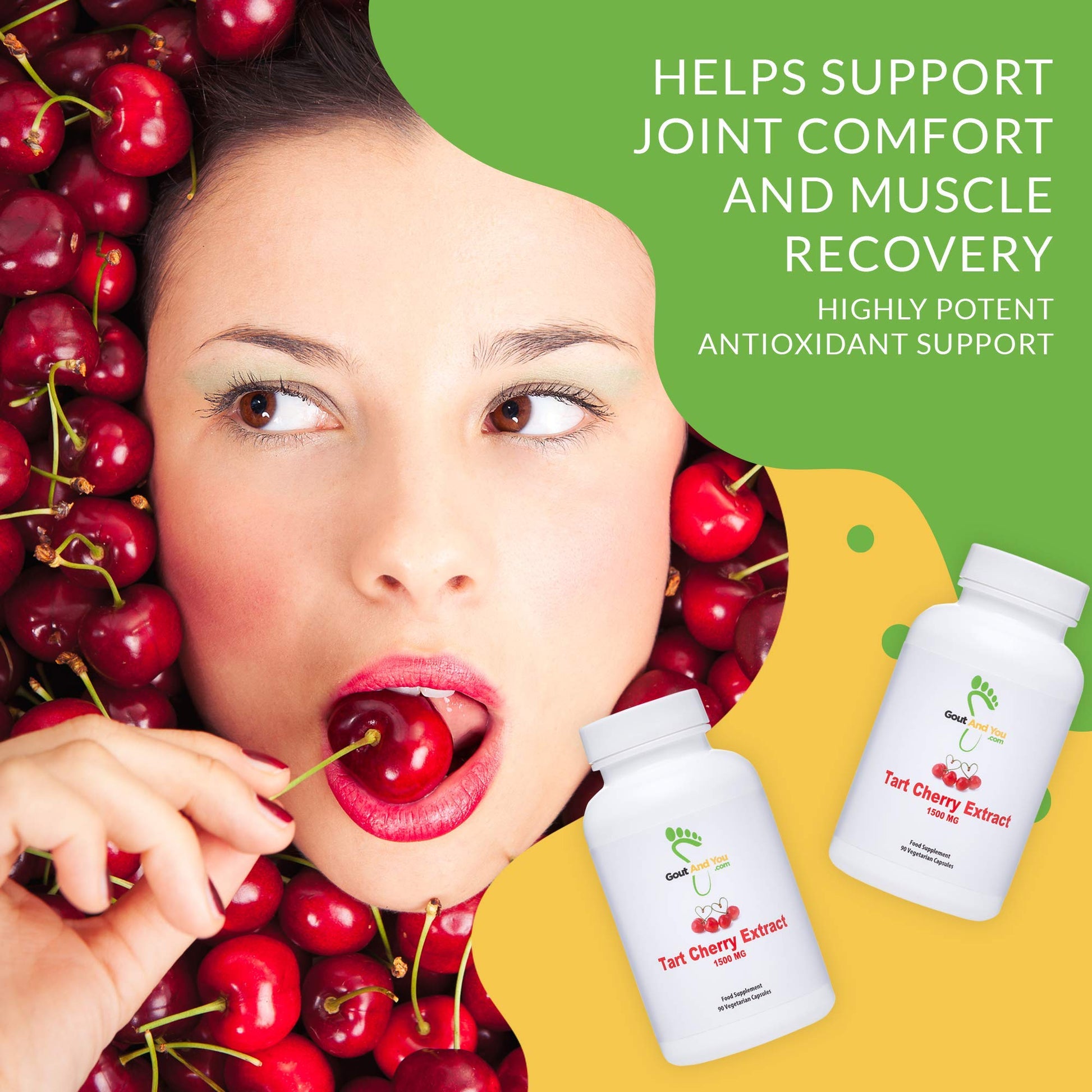 Tart Cherry Extract and Joint & Muscle Relief Cream Bundle Gout and You Au supplements