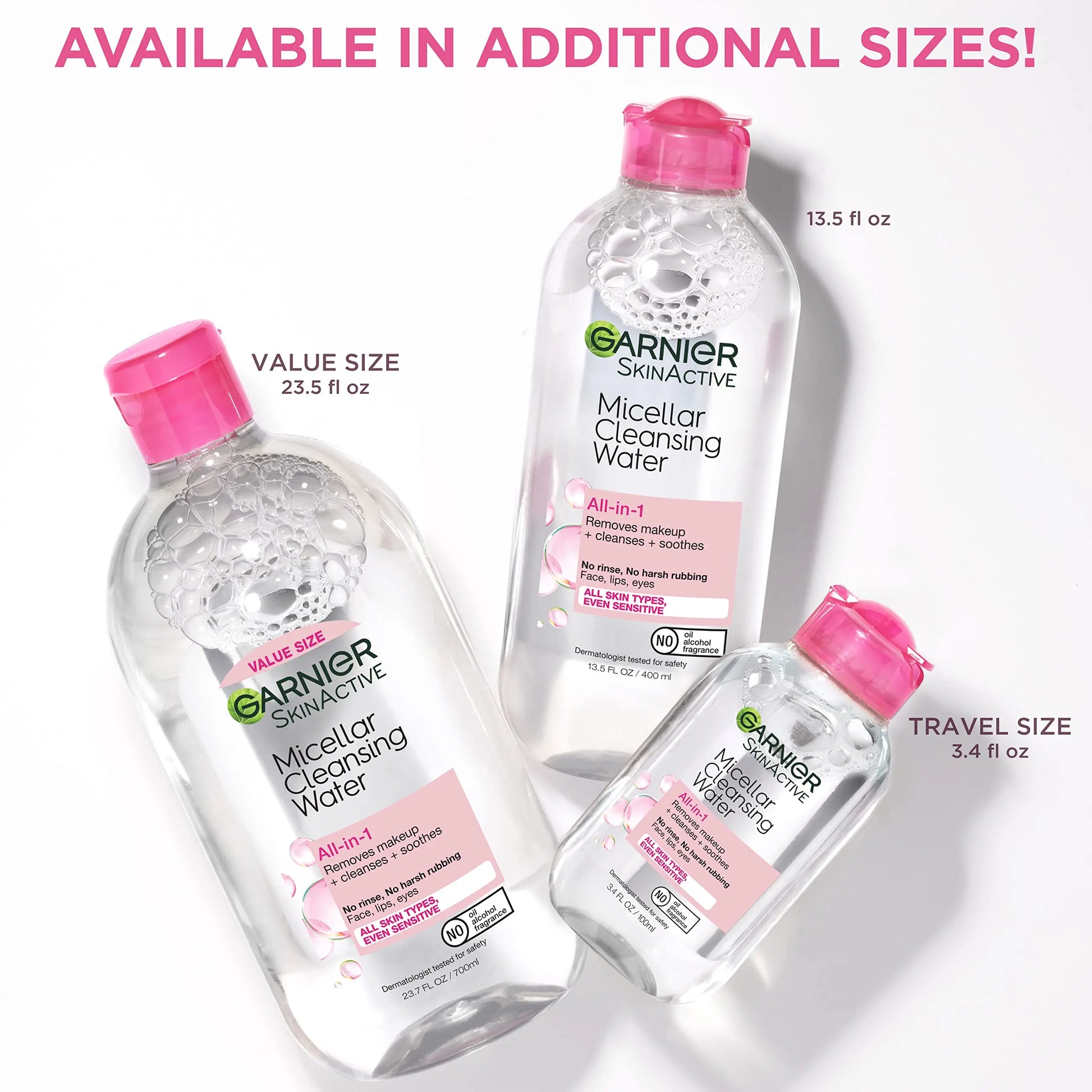 Garnier SkinActive Micellar Cleansing Water, For All Skin Types, 3.4 fl; oz., 3 Count Garnier Au supplements