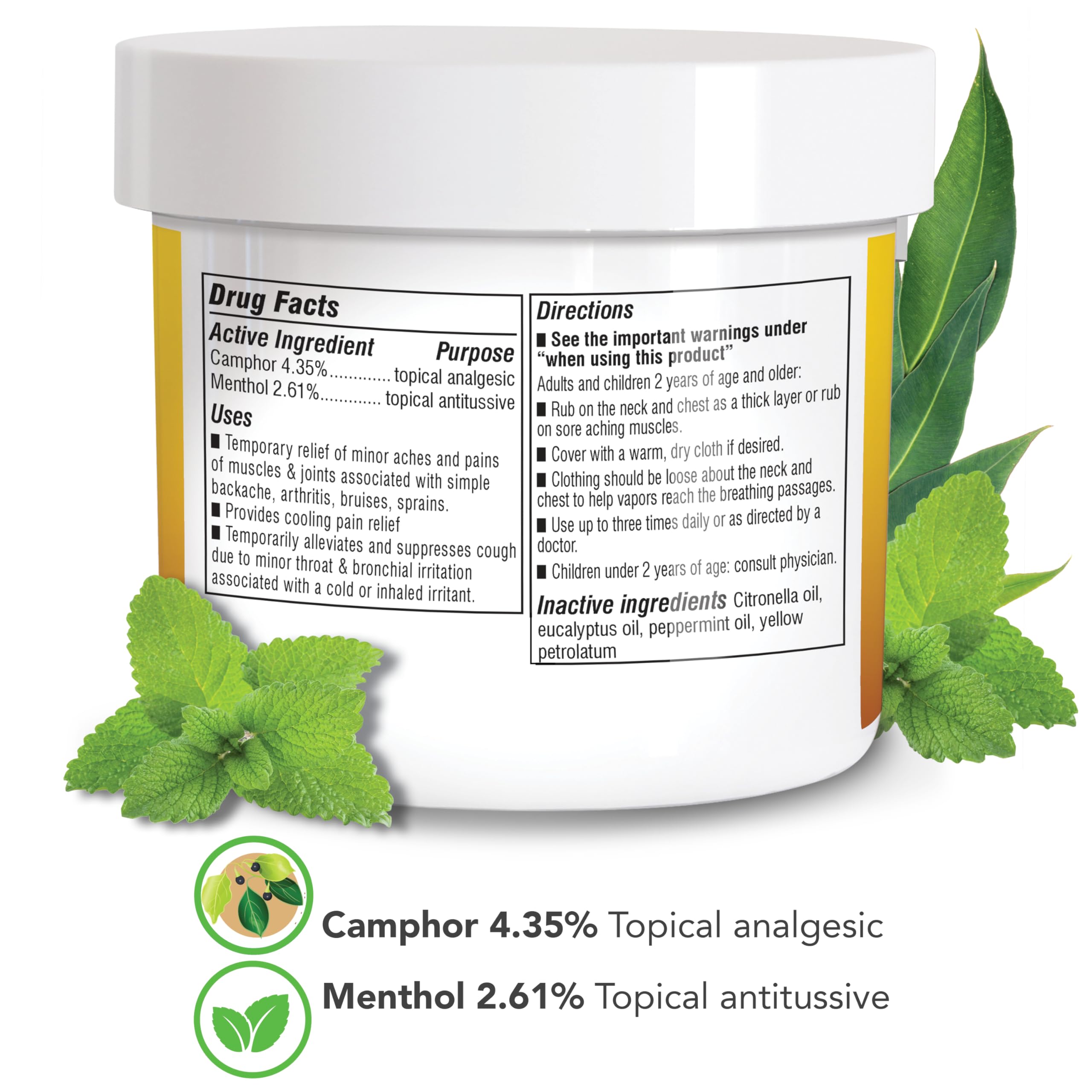Botanic Choice Eucamint-Pain Relieving Ointment-Muscle, Joints, Sinus, Coughs Botanic Choice Au supplements